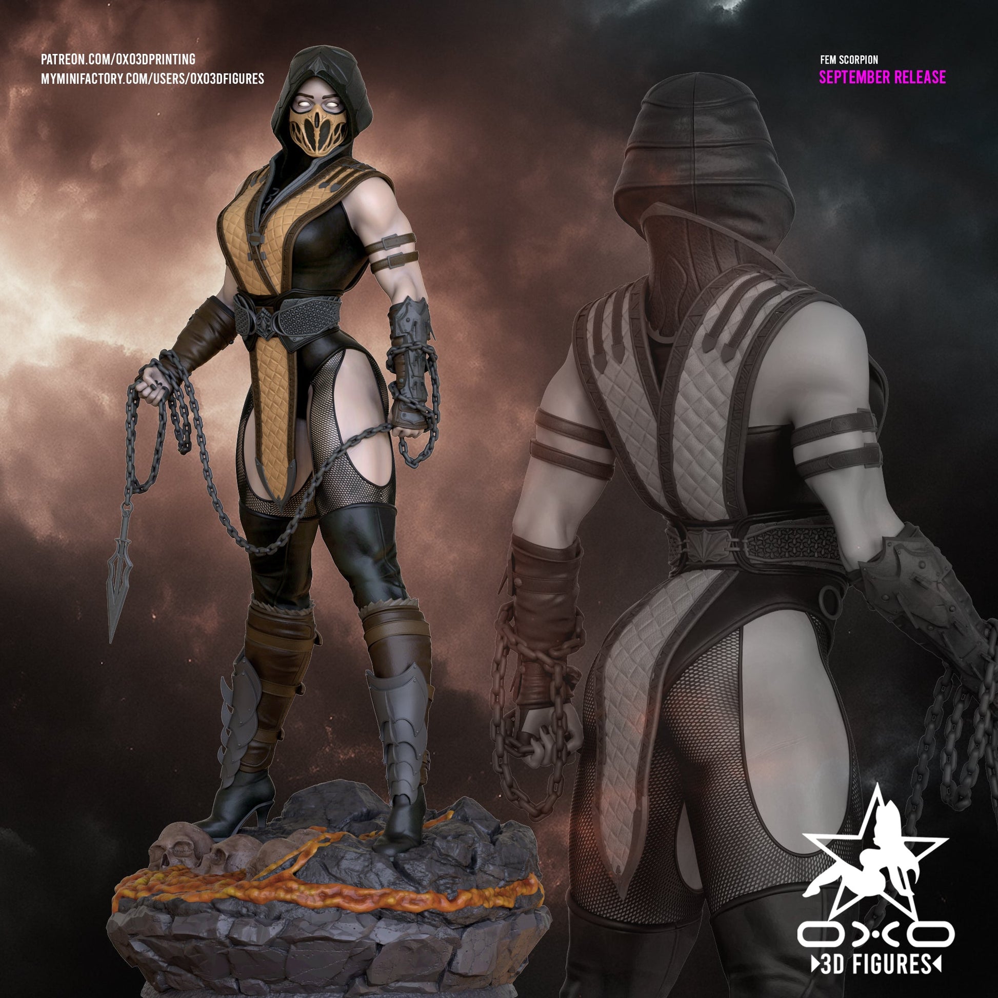 Scorpion Female - OXO3D - Dark Forge Arts