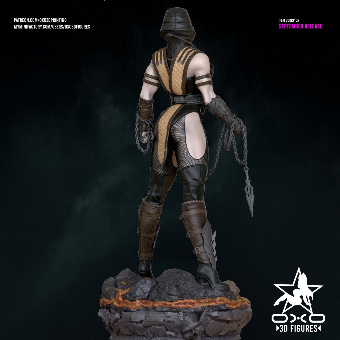Scorpion Female - OXO3D - Dark Forge Arts