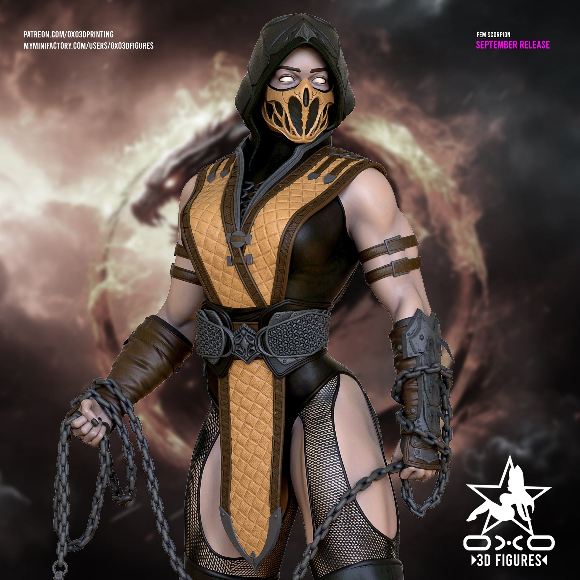 Scorpion Female - OXO3D - Dark Forge Arts