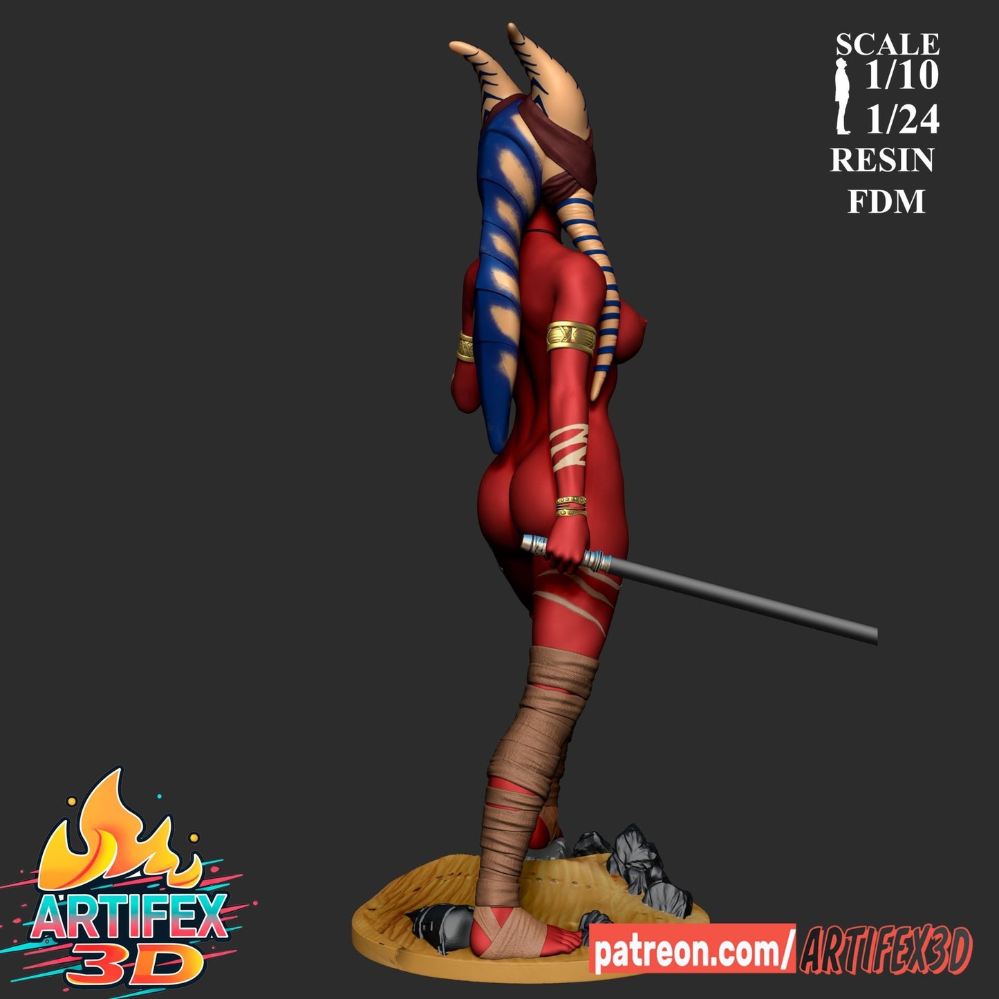 Shaak Ti - Artifex3D - Dark Forge Arts