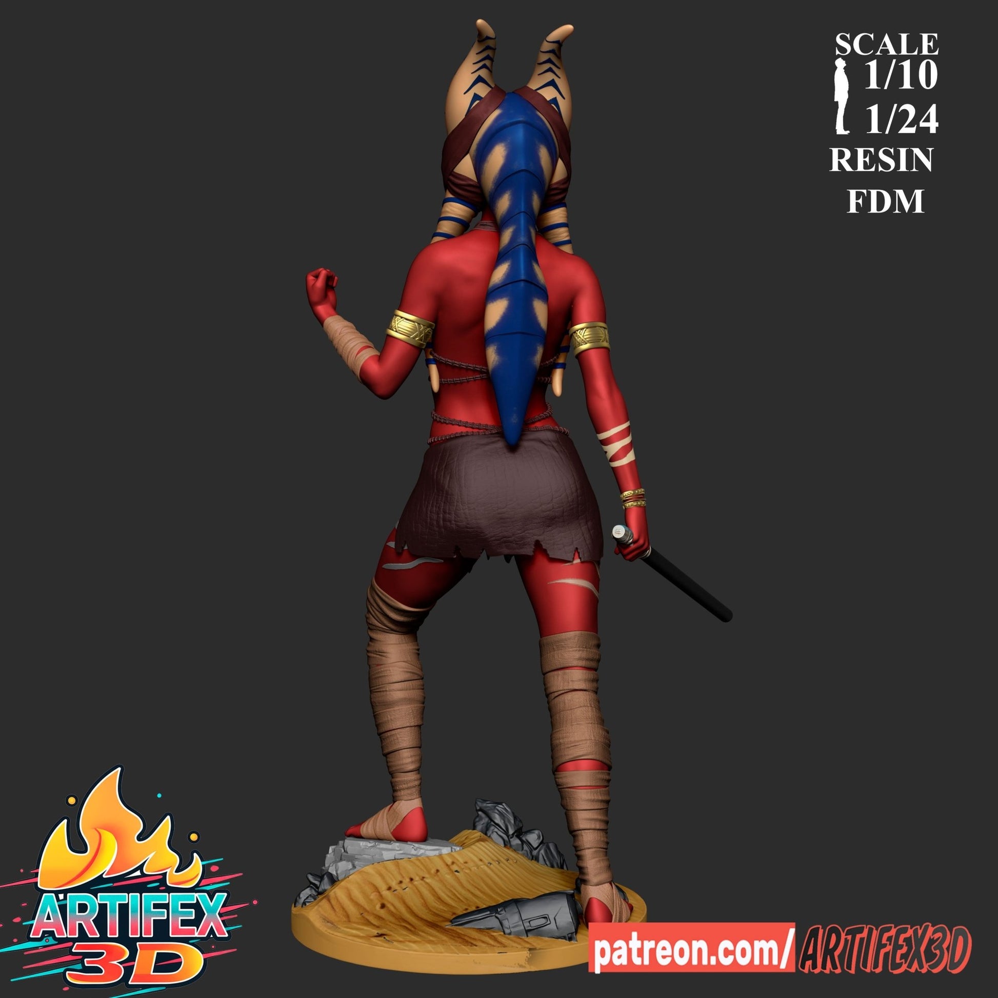 Shaak Ti - Artifex3D - Dark Forge Arts