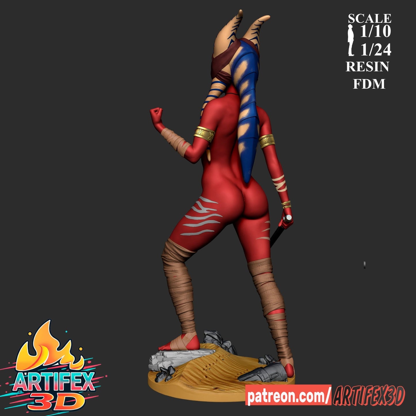 Shaak Ti - Artifex3D - Dark Forge Arts