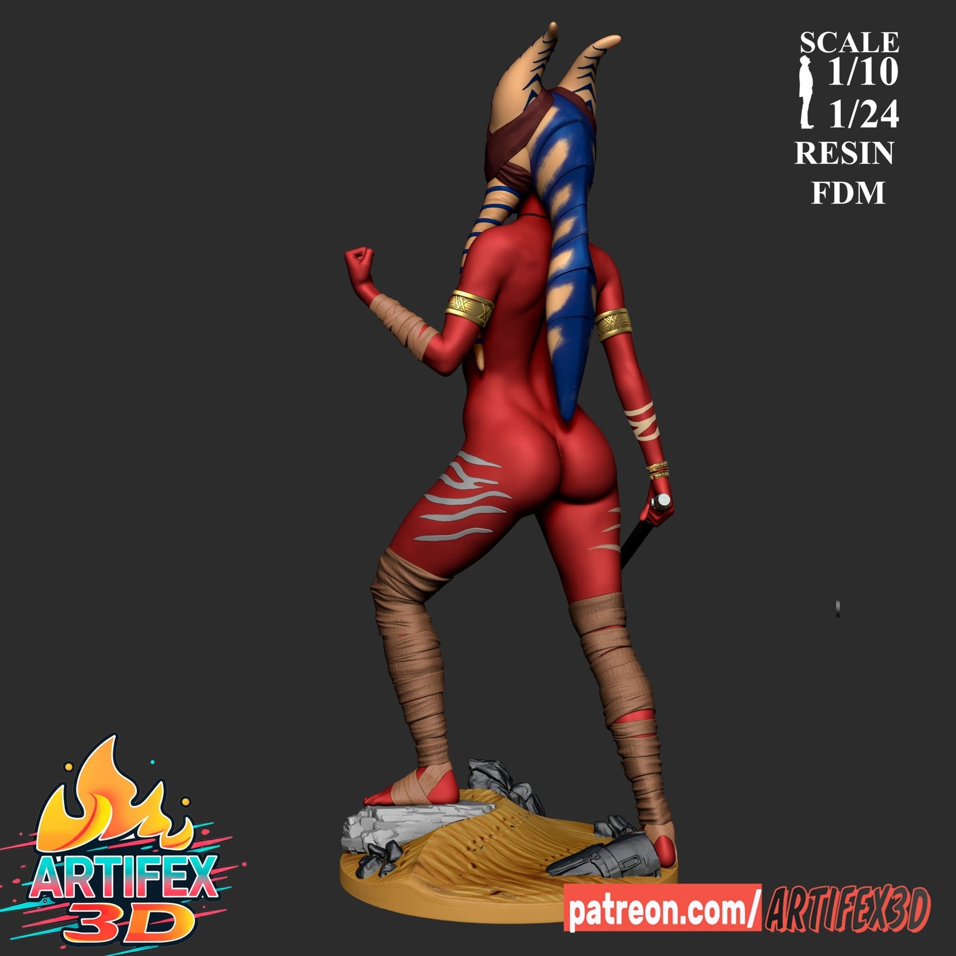 Shaak Ti - Artifex3D - Dark Forge Arts