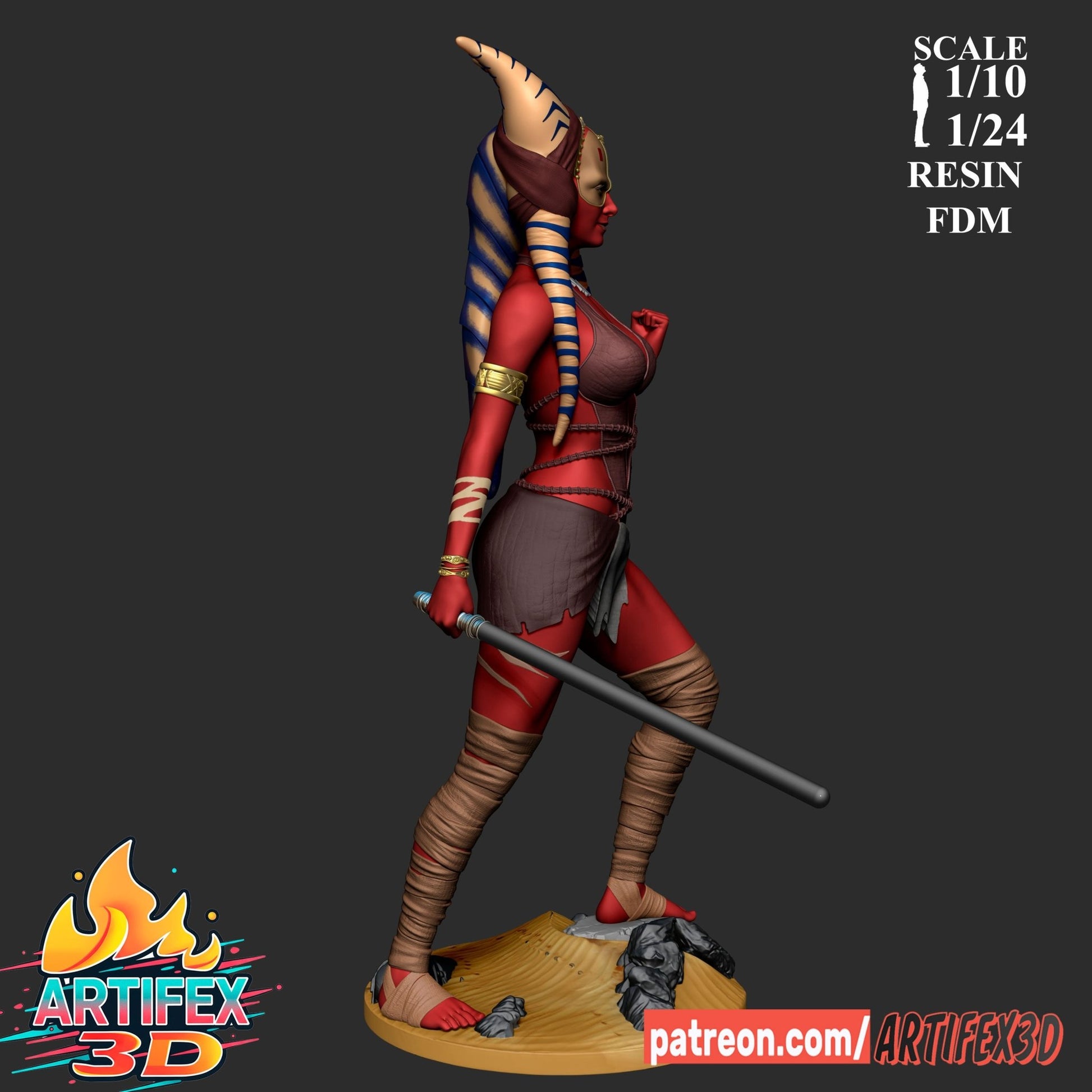 Shaak Ti - Artifex3D - Dark Forge Arts