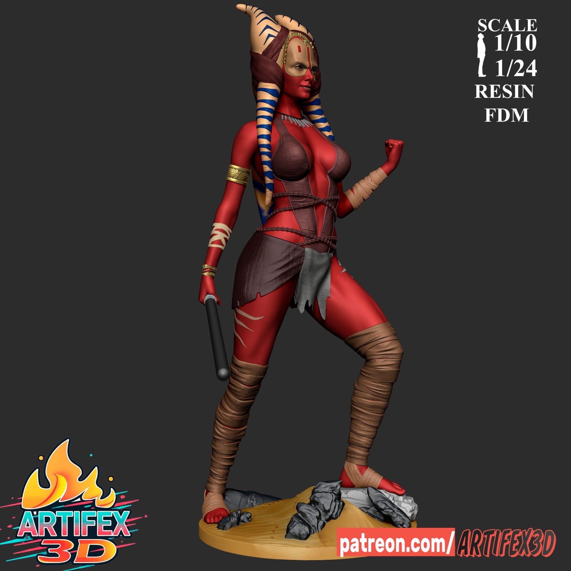 Shaak Ti - Artifex3D - Dark Forge Arts