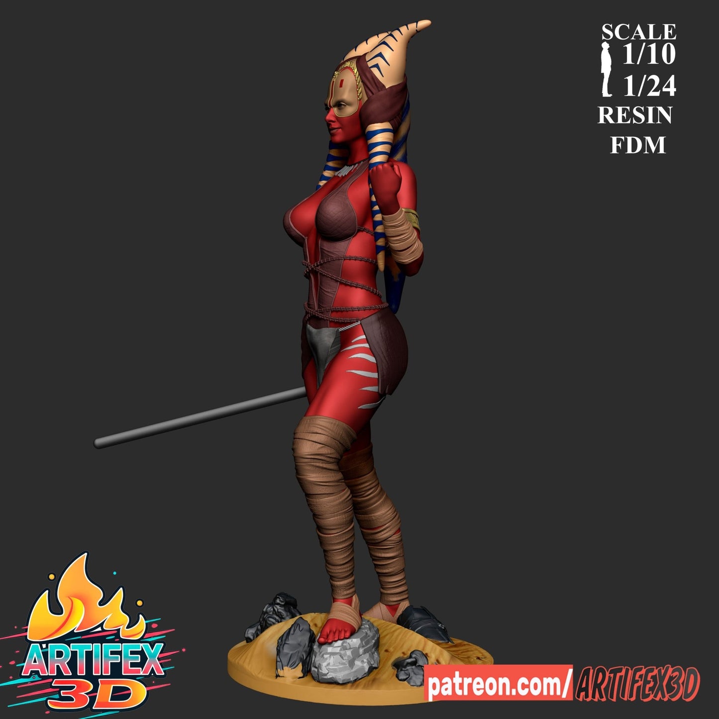 Shaak Ti - Artifex3D - Dark Forge Arts