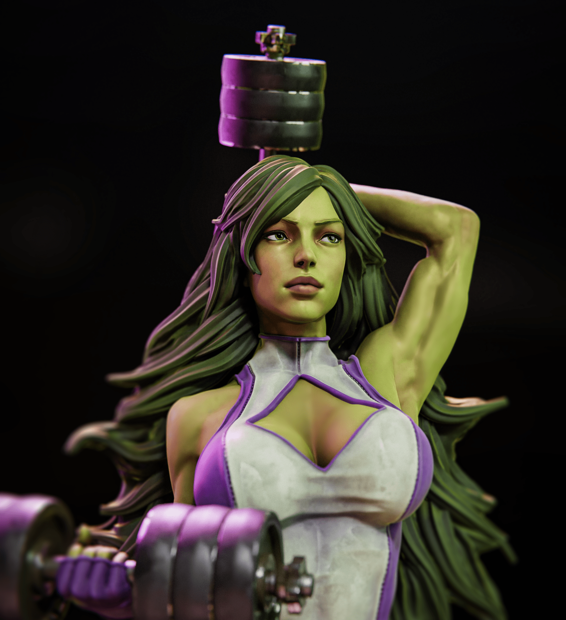 She - Hulk v2 - CA 3D Studios - Dark Forge Arts