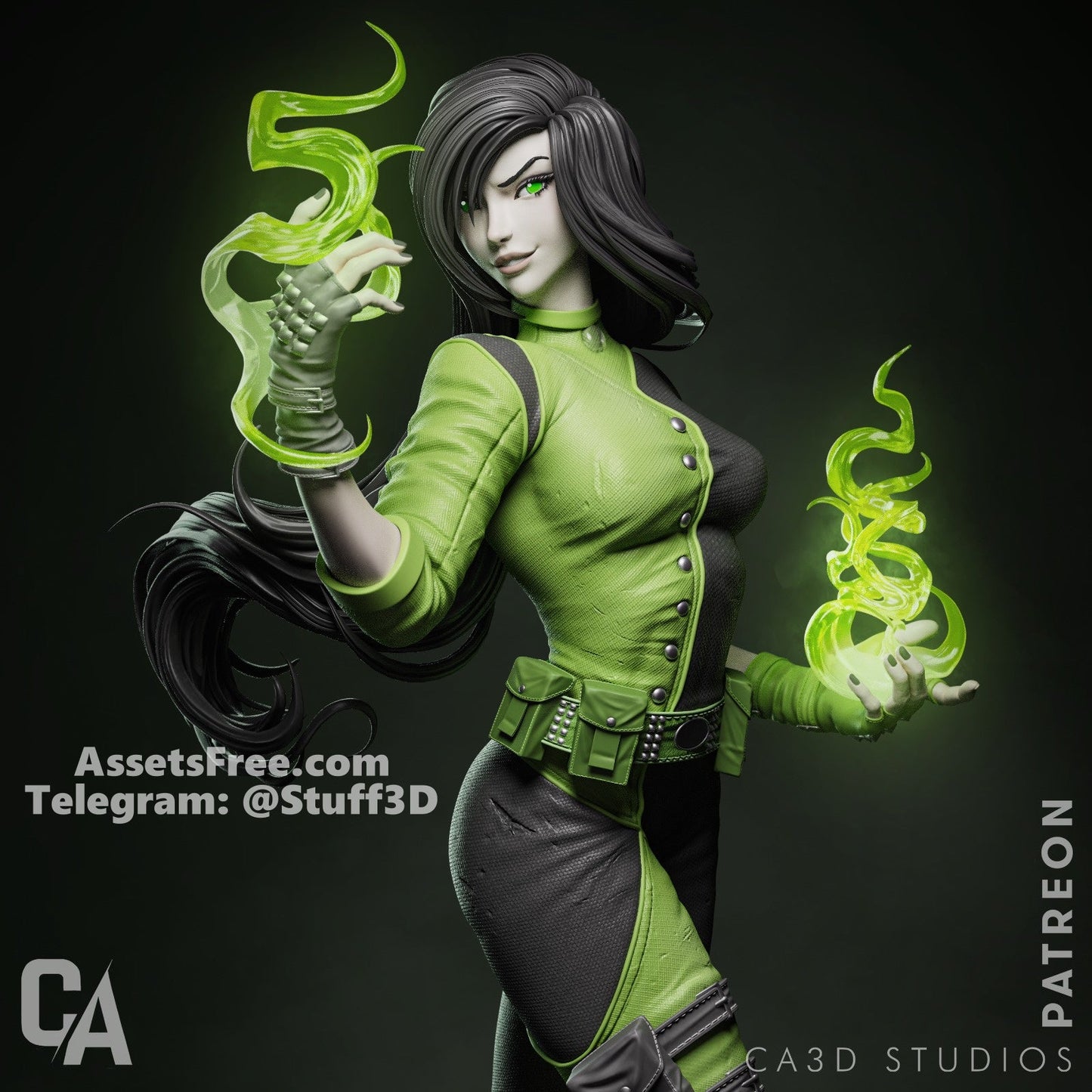 Shego - CA 3D Studios - Dark Forge Arts