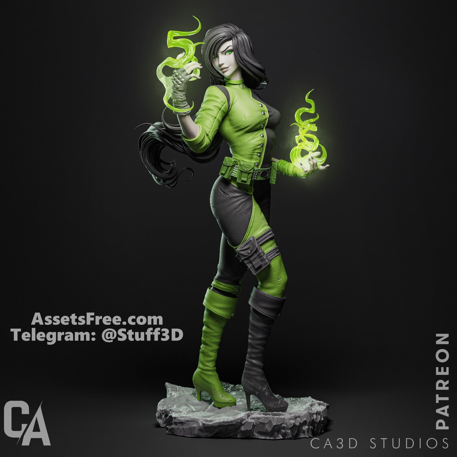 Shego - CA 3D Studios - Dark Forge Arts