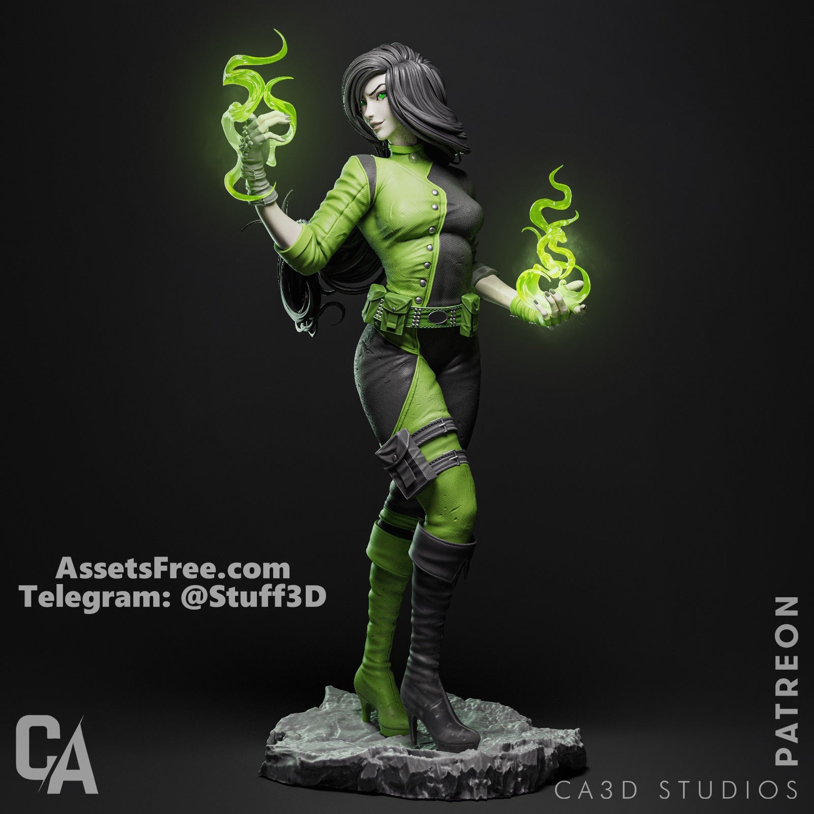Shego - CA 3D Studios - Dark Forge Arts