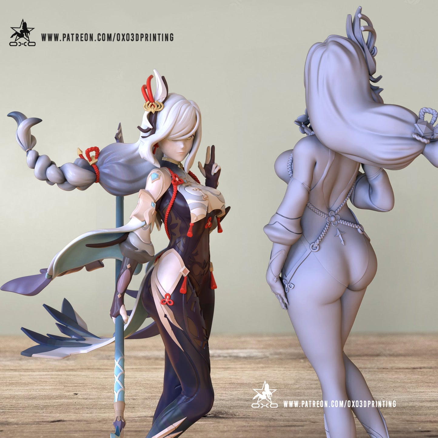 Shenhe - OXO3D - Dark Forge Arts