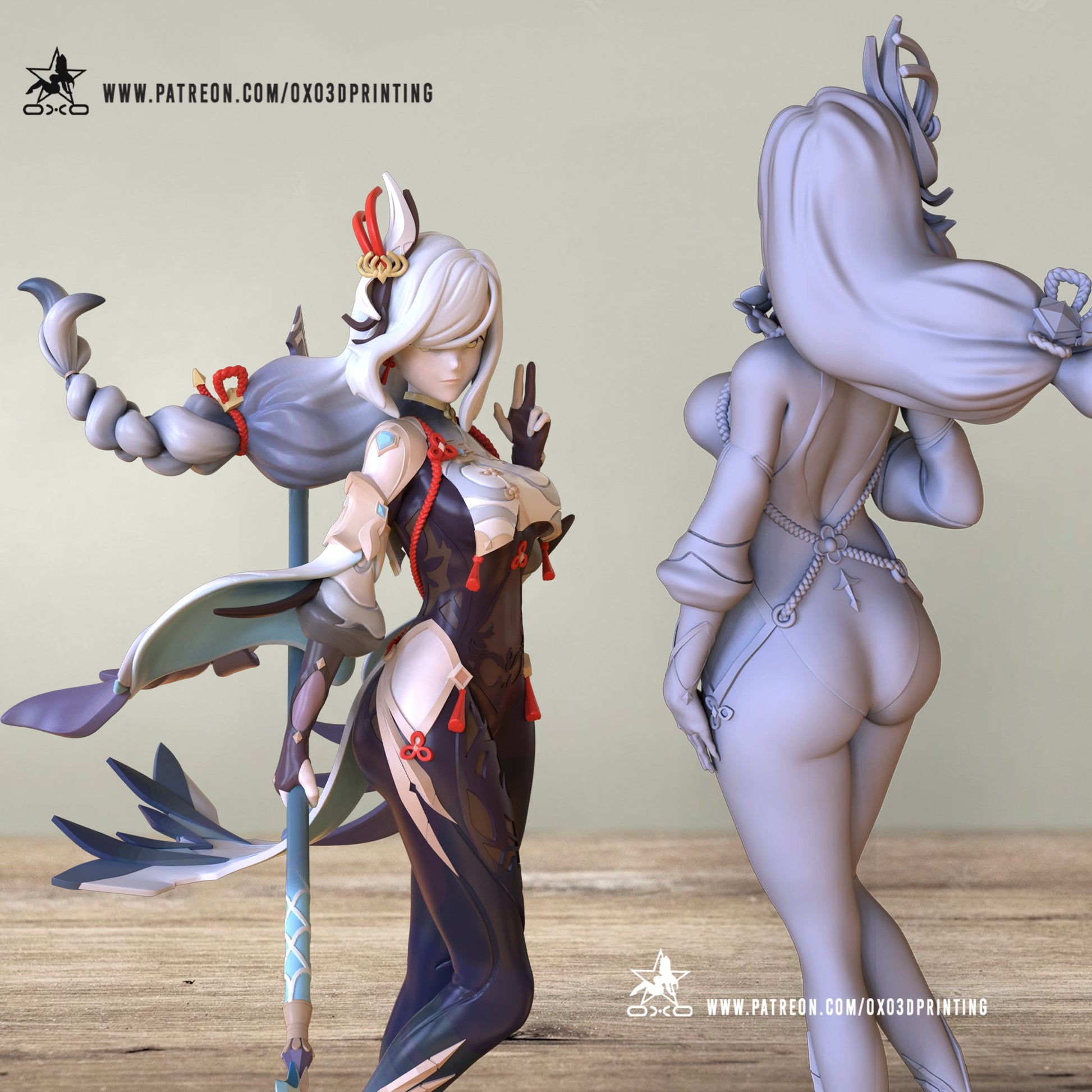 Shenhe - OXO3D - Dark Forge Arts