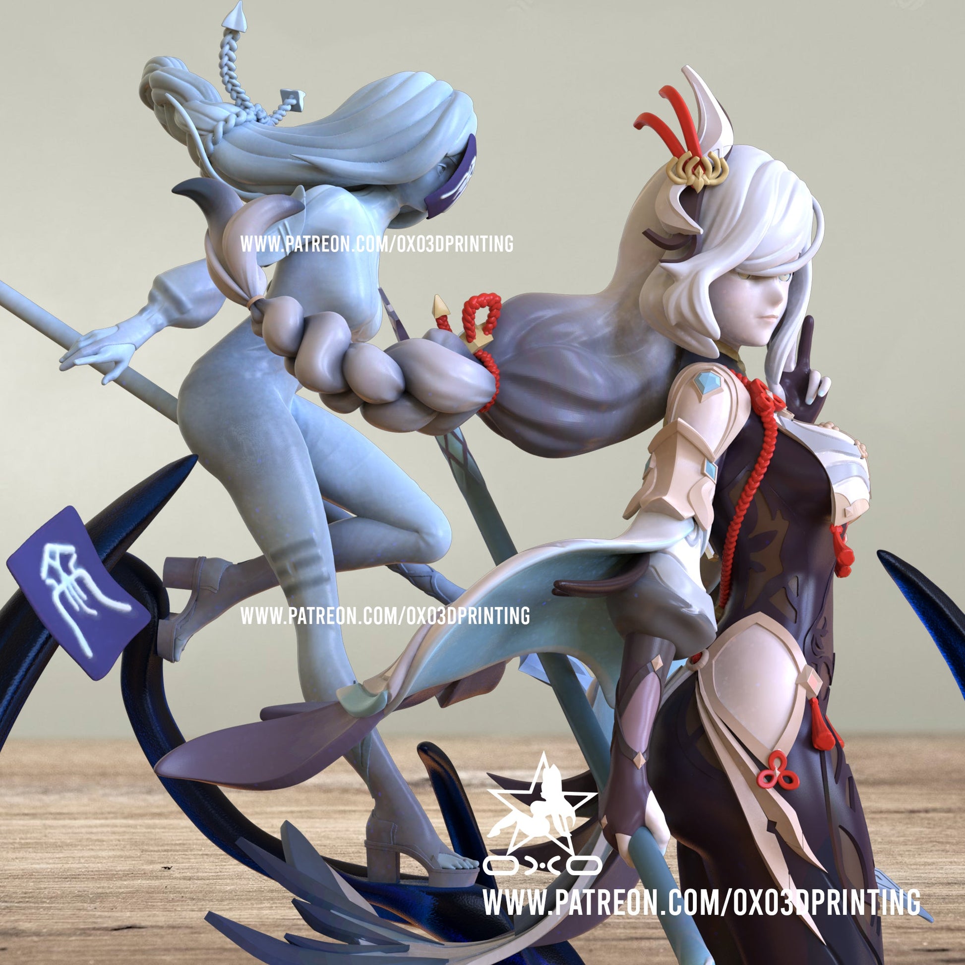 Shenhe - OXO3D - Dark Forge Arts