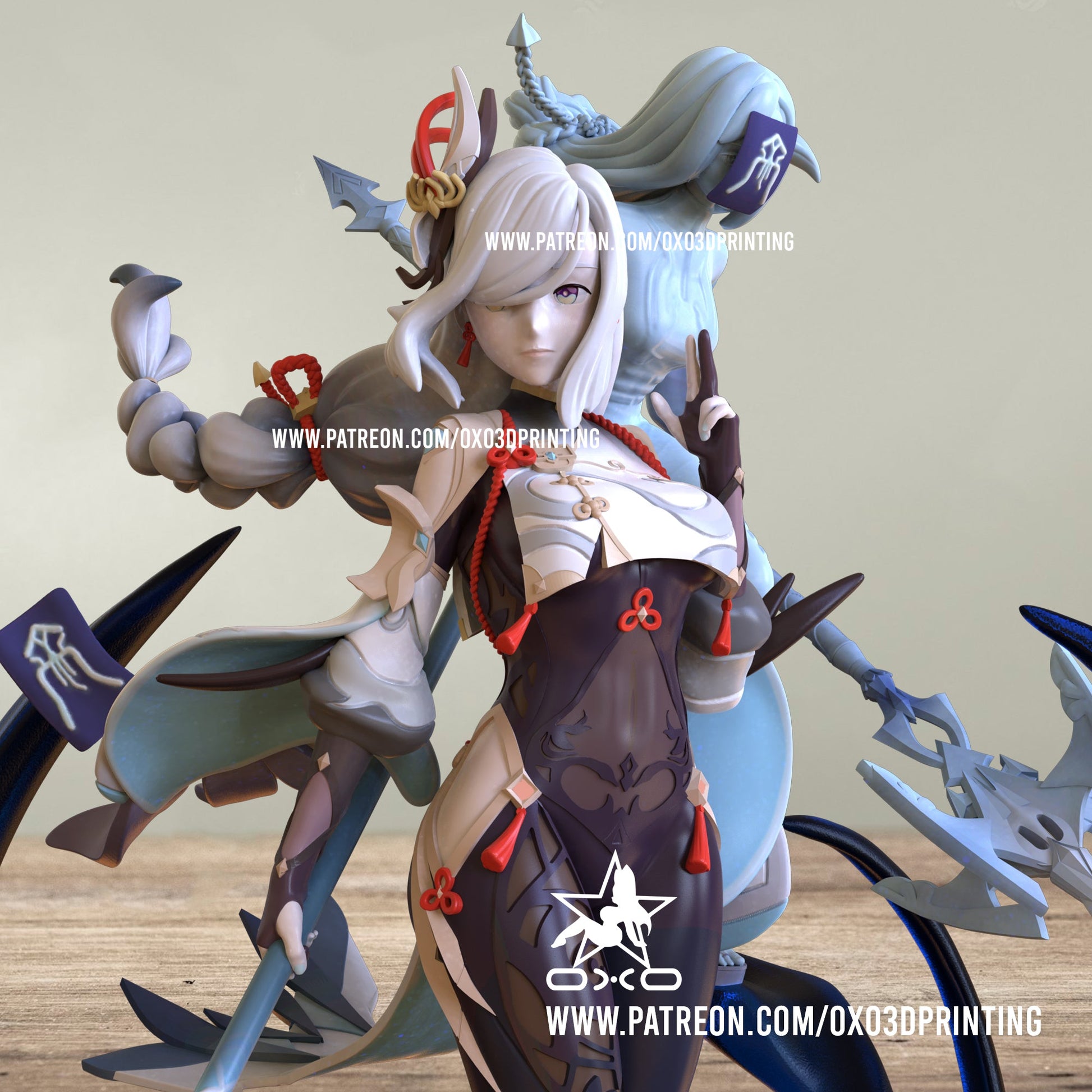 Shenhe - OXO3D - Dark Forge Arts