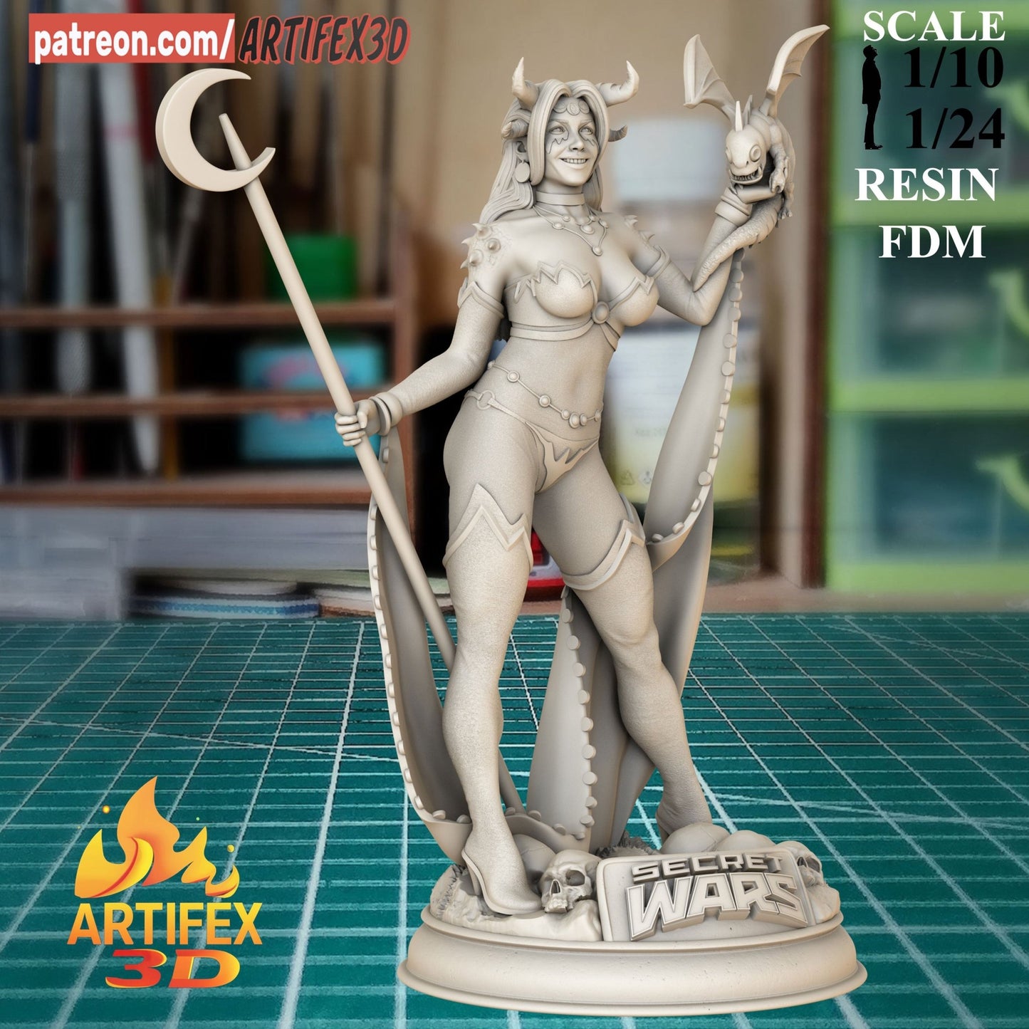 Shiklah - Artifex3D - Dark Forge Arts