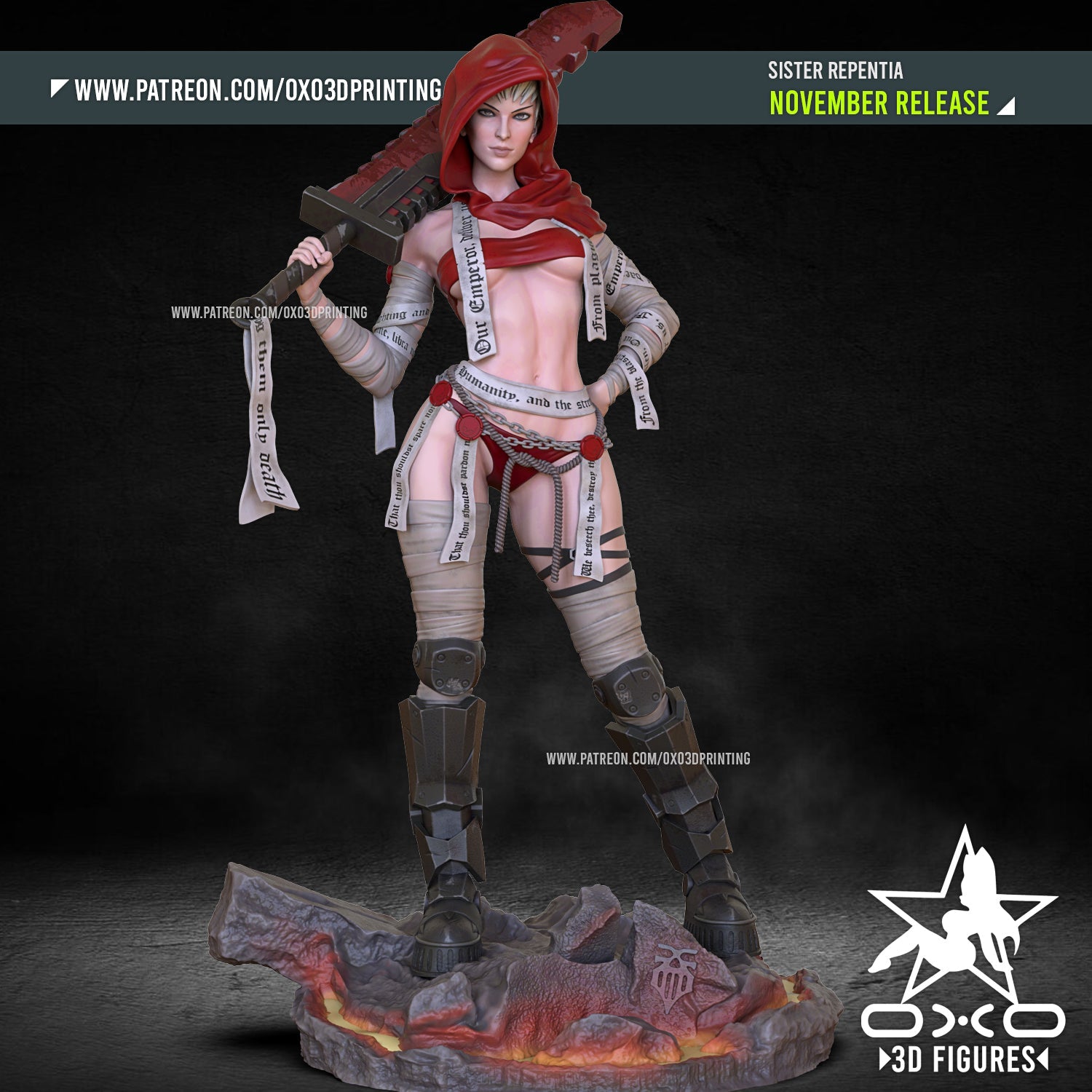 Sister Repentia - OXO3D - Dark Forge Arts