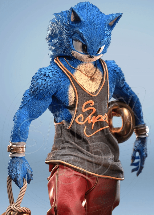 Sonic the Hedgedog - Sanix3D - Dark Forge Arts