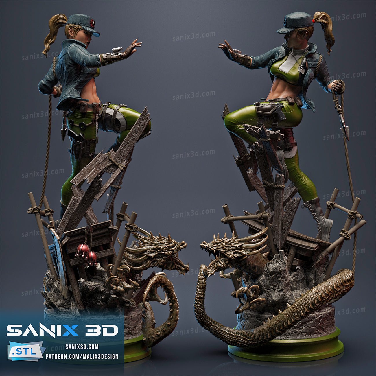 Sonya Blade - Sanix3D - Dark Forge Arts
