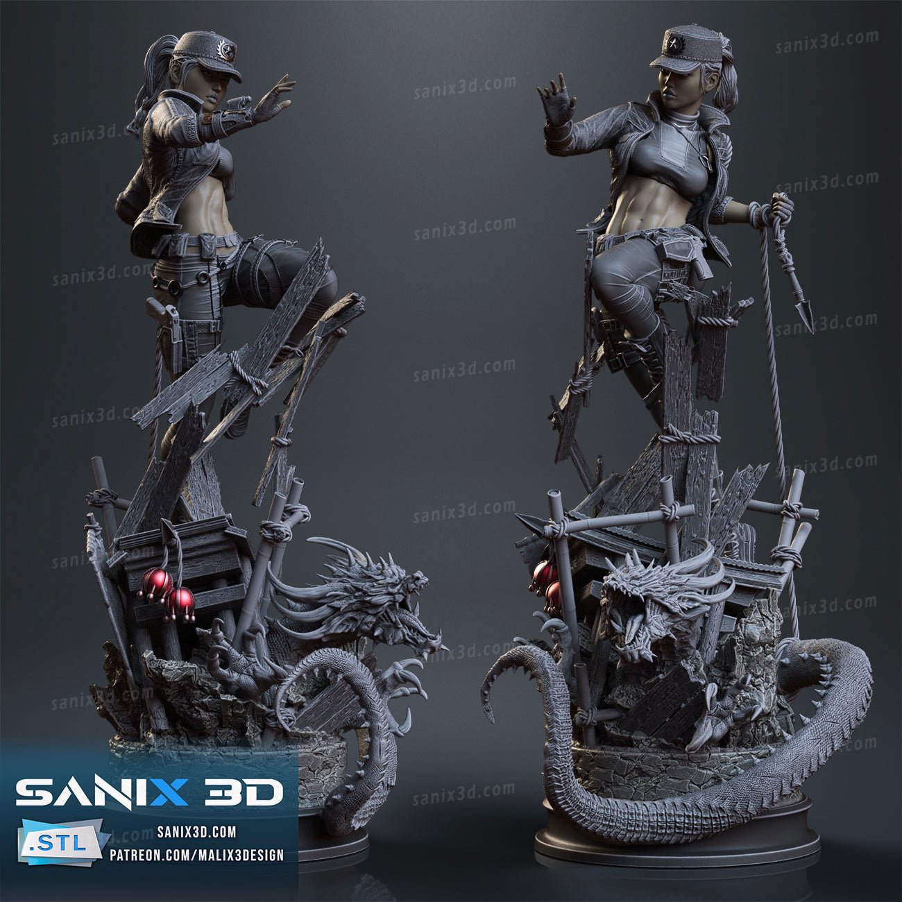 Sonya Blade - Sanix3D - Dark Forge Arts