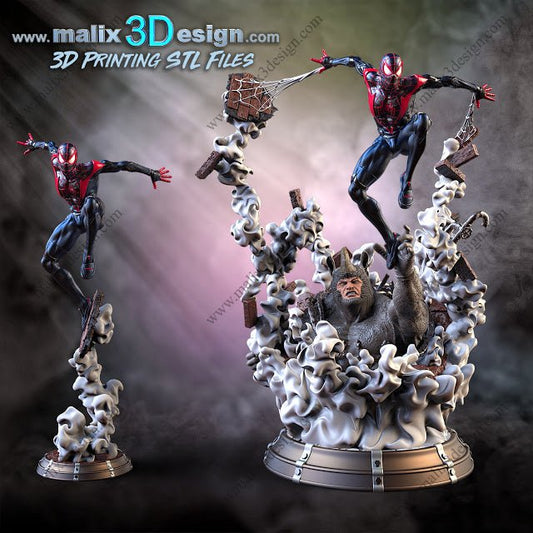 Spider - Man Miles Morale - Sanix3D - Dark Forge Arts