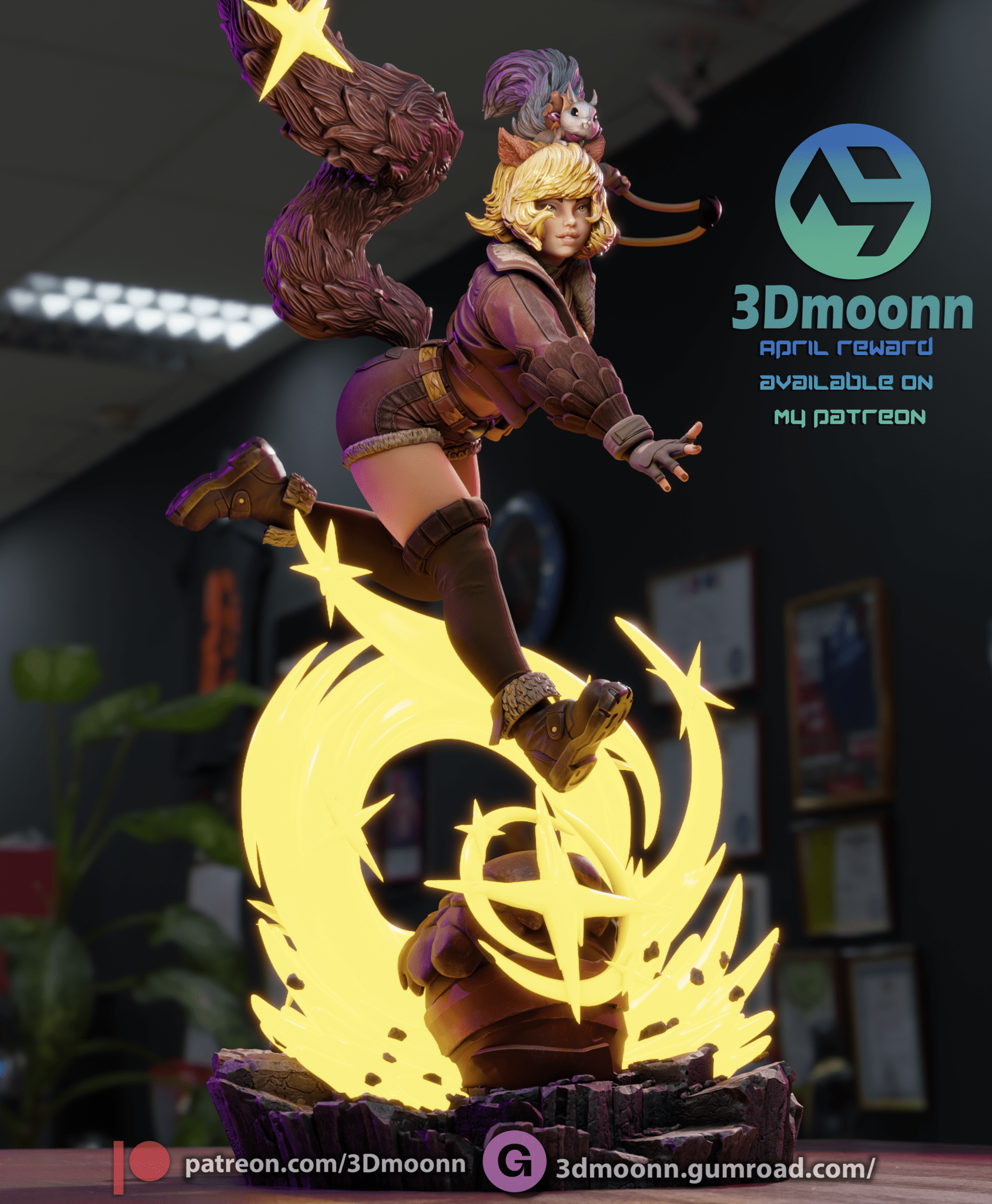 Squirrel Girl - 3DMoonn - Dark Forge Arts