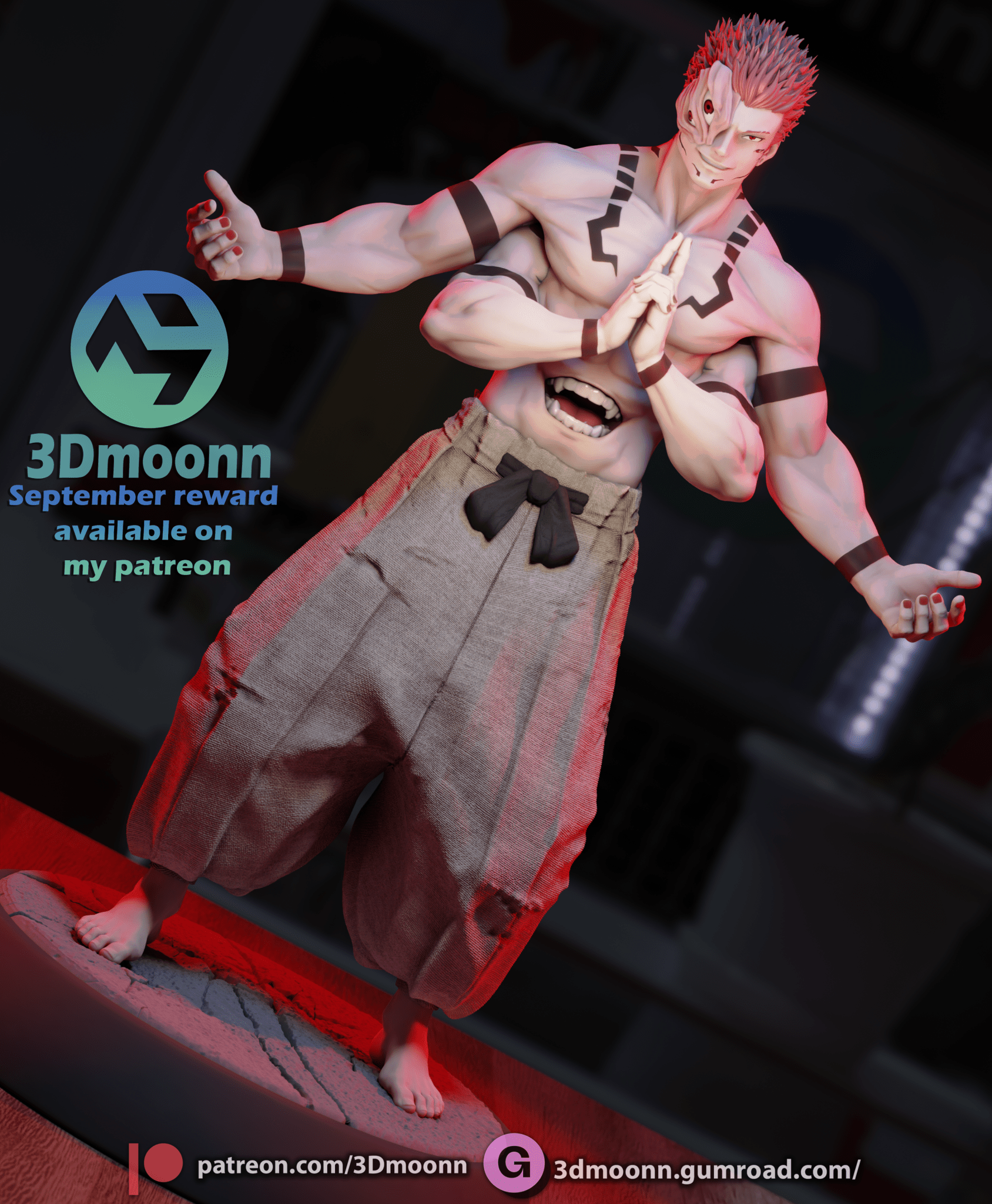 Sukuna - 3DMoonn - Dark Forge Arts