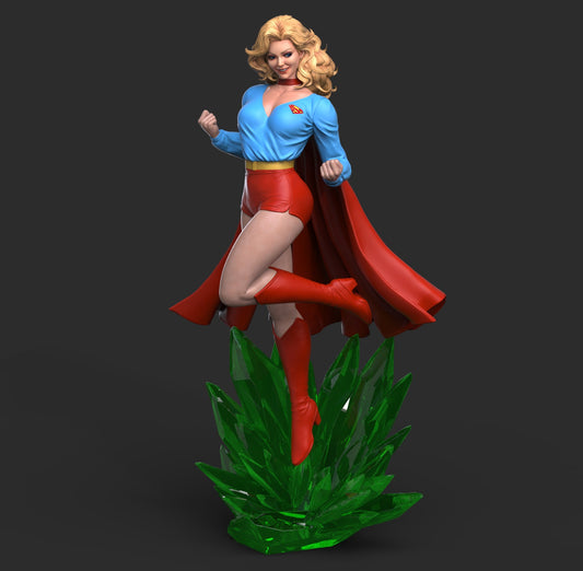 Supergirl Retro - Abe3D - Dark Forge Arts