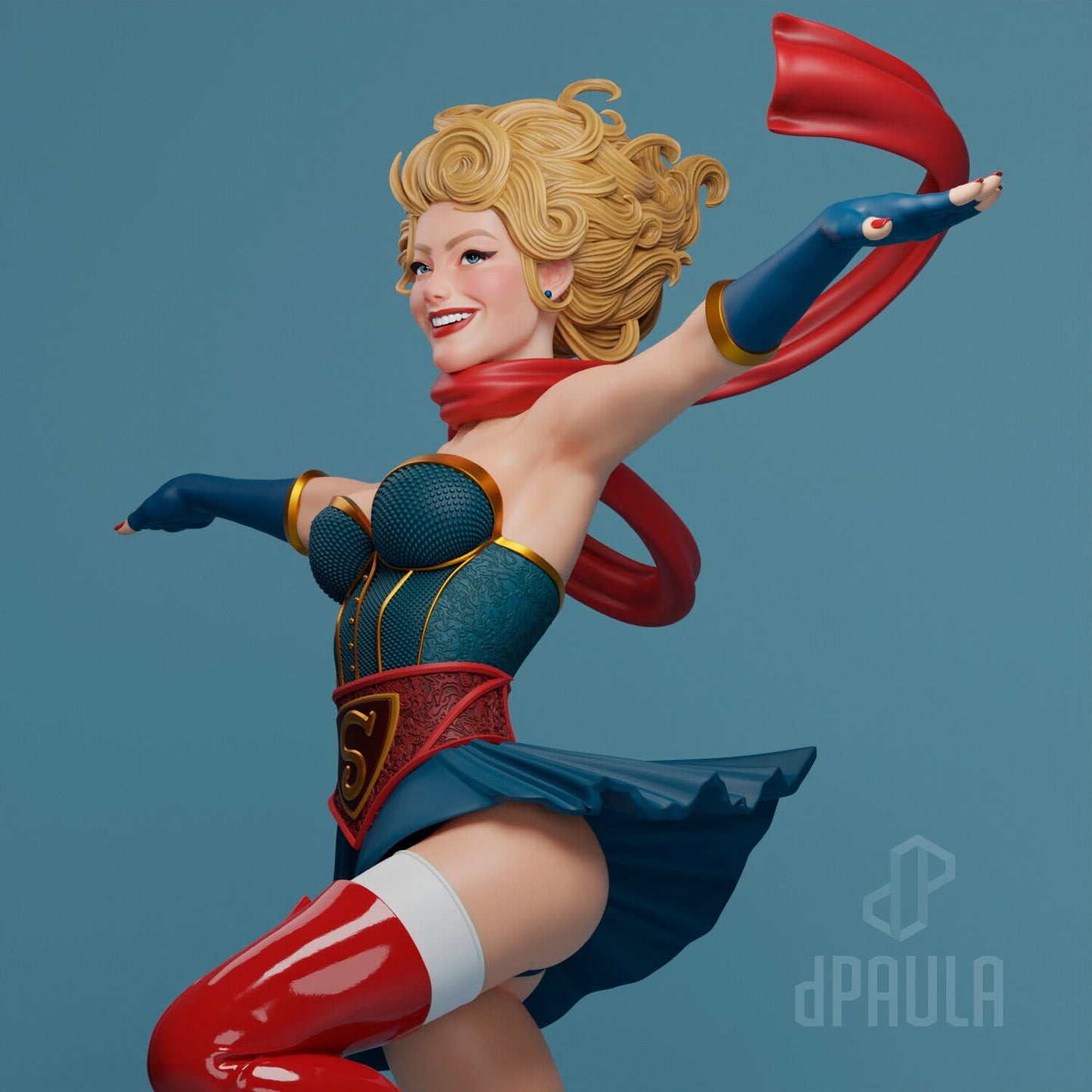 Supergirl v2 - Abe3D - Dark Forge Arts