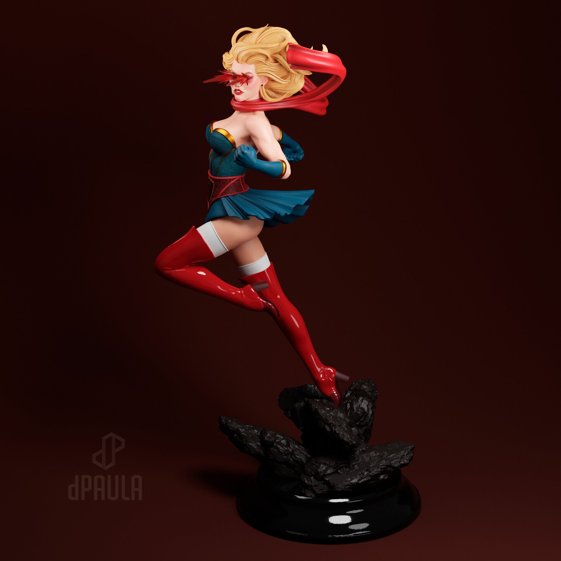 Supergirl v2 - Abe3D - Dark Forge Arts