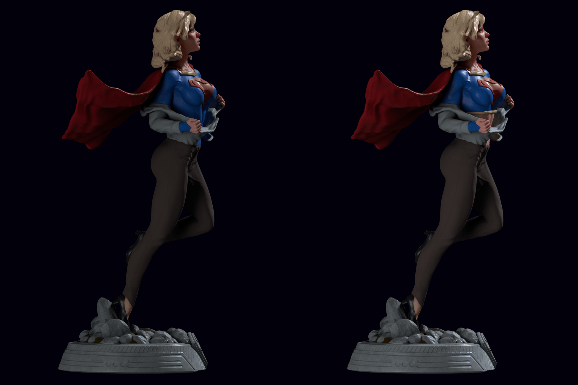 Supergirl v2 - CA 3D Studios - Dark Forge Arts