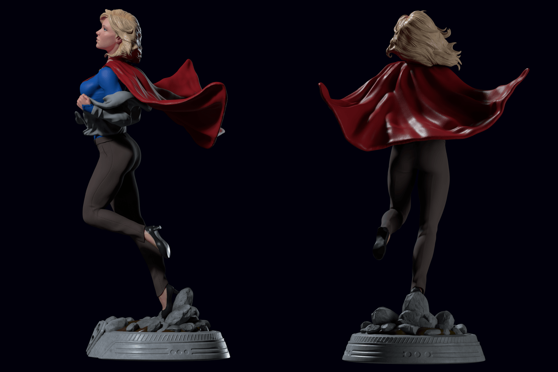 Supergirl v2 - CA 3D Studios - Dark Forge Arts
