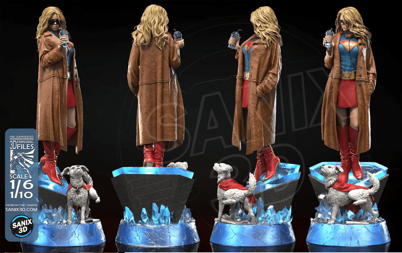 SuperGirl v2 - Sanix3D - Dark Forge Arts