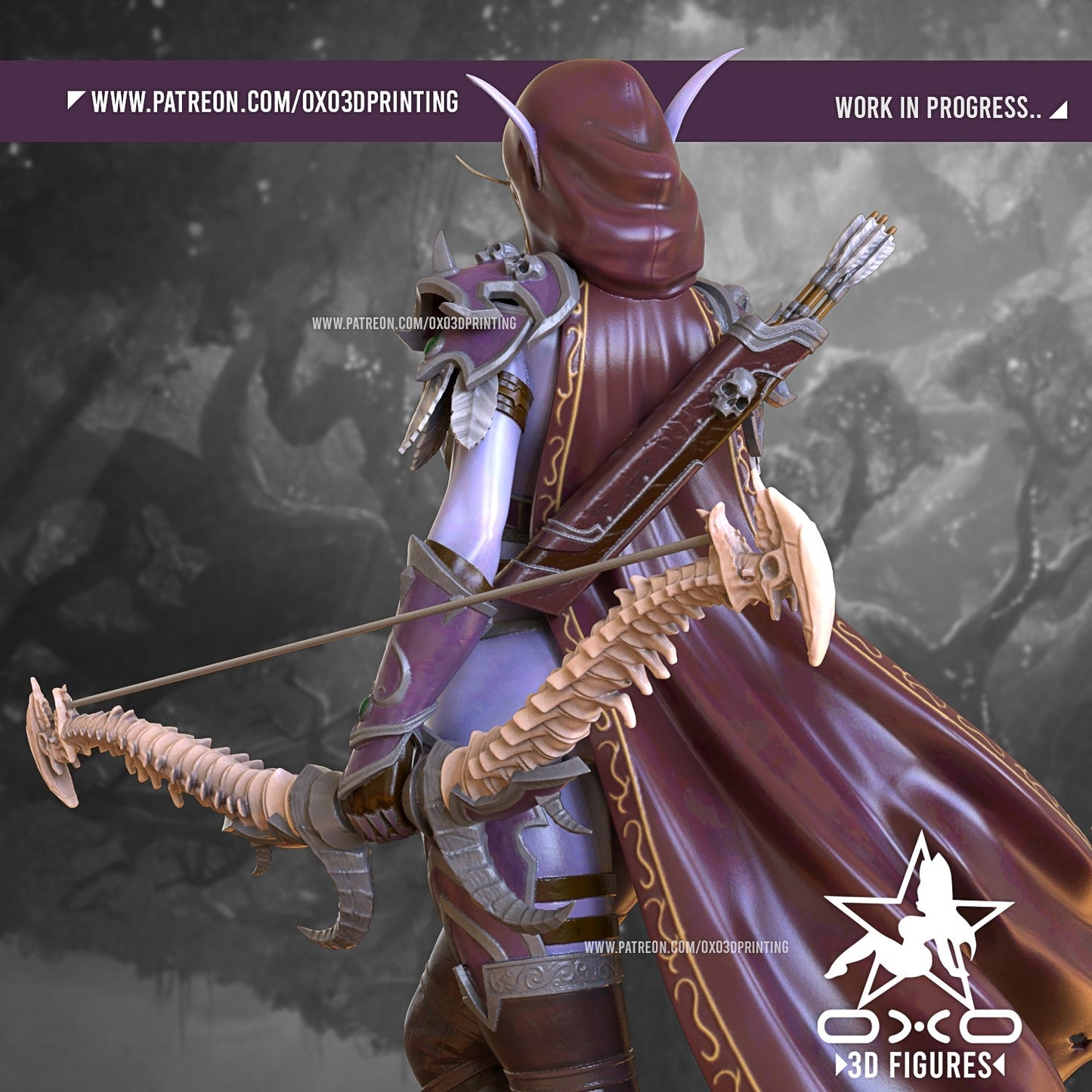Sylvanas Windrunner and Bolvar Fordragon - OXO3D - Dark Forge Arts