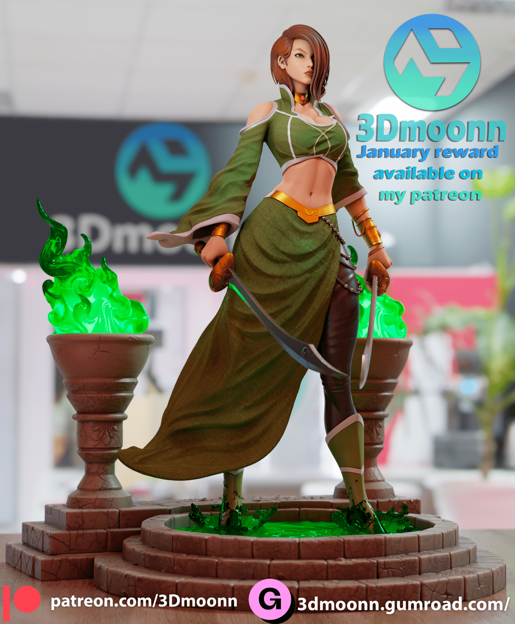 Talia Al Ghoul - 3DMoonn - Dark Forge Arts