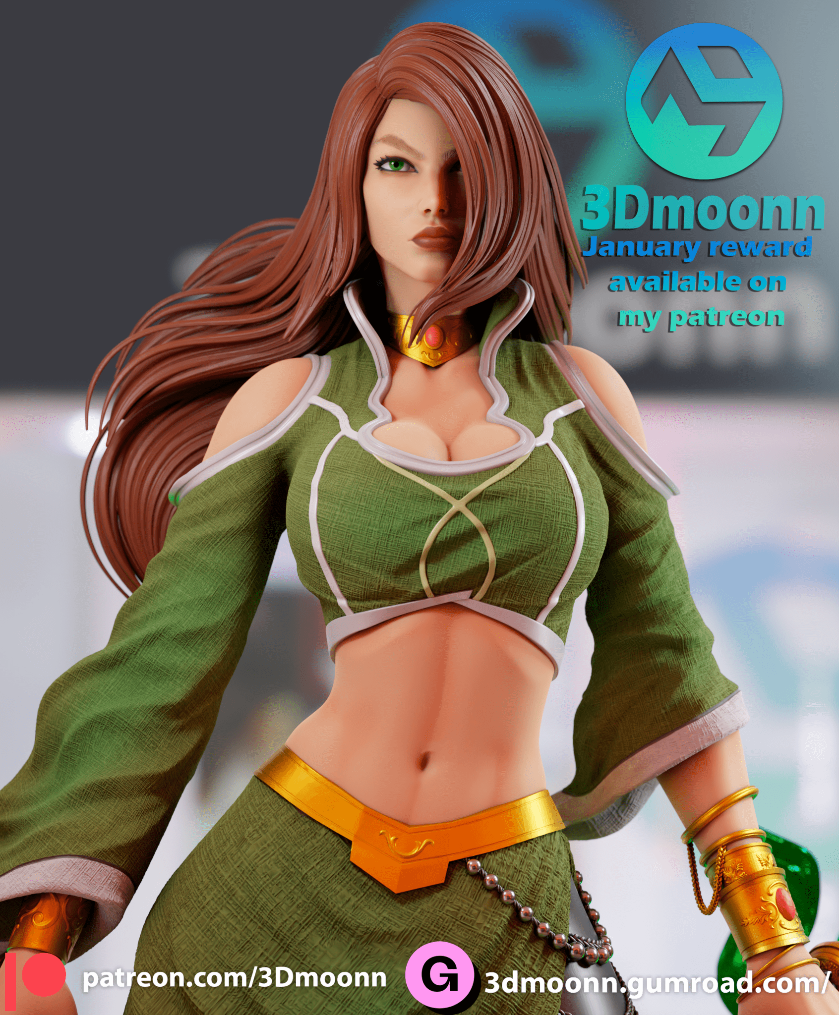 Talia Al Ghoul - 3DMoonn - Dark Forge Arts