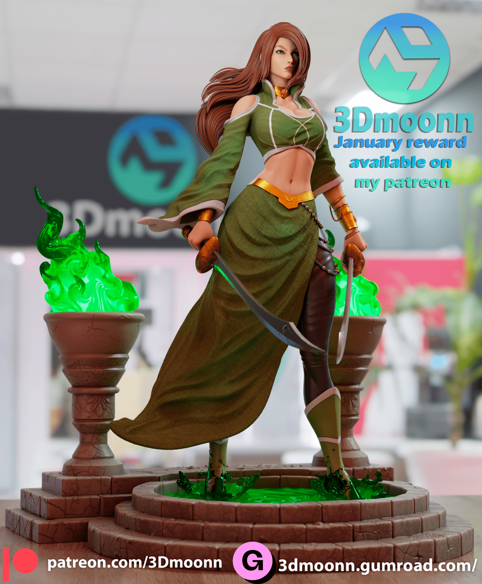 Talia Al Ghoul - 3DMoonn - Dark Forge Arts