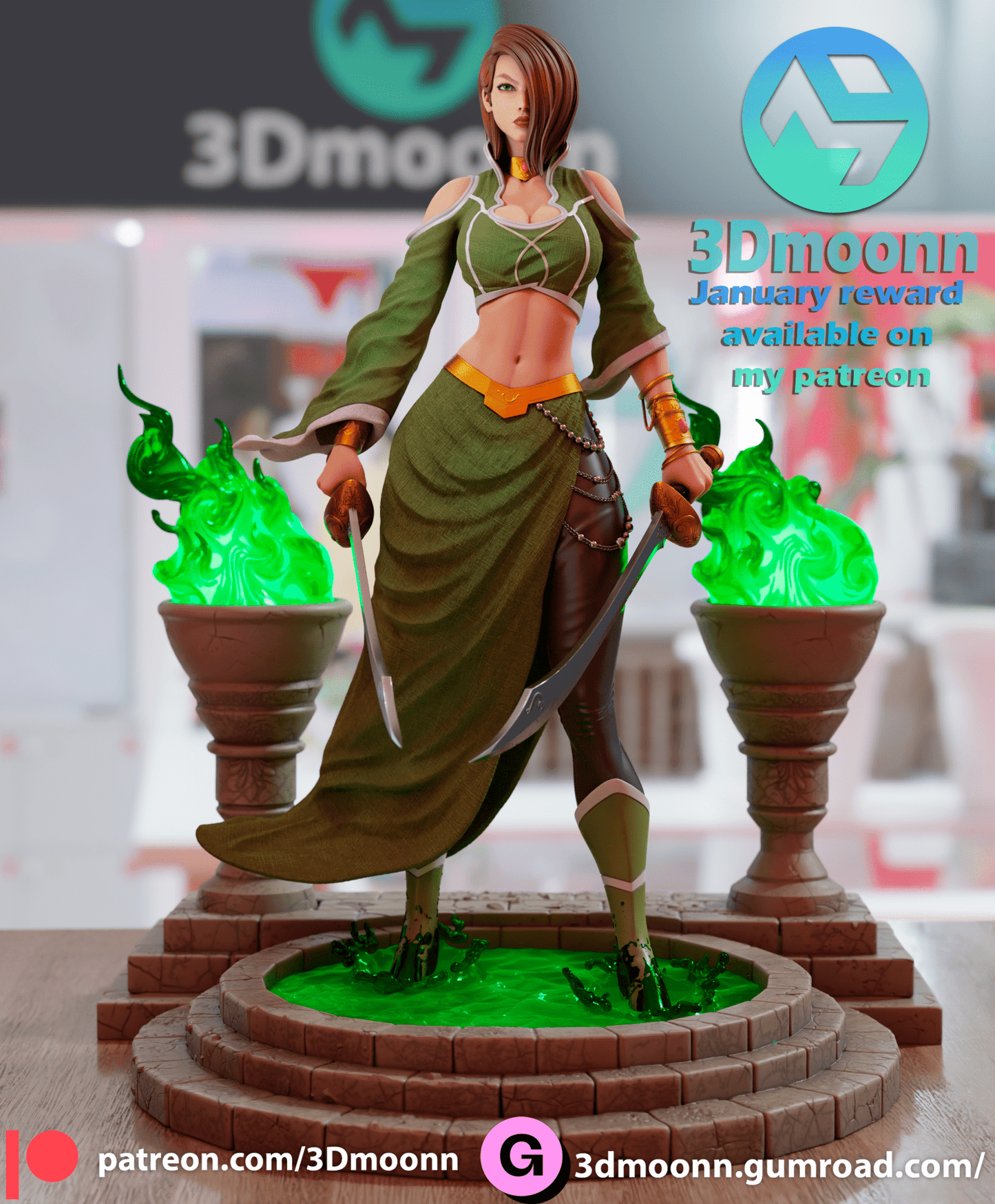 Talia Al Ghoul - 3DMoonn - Dark Forge Arts