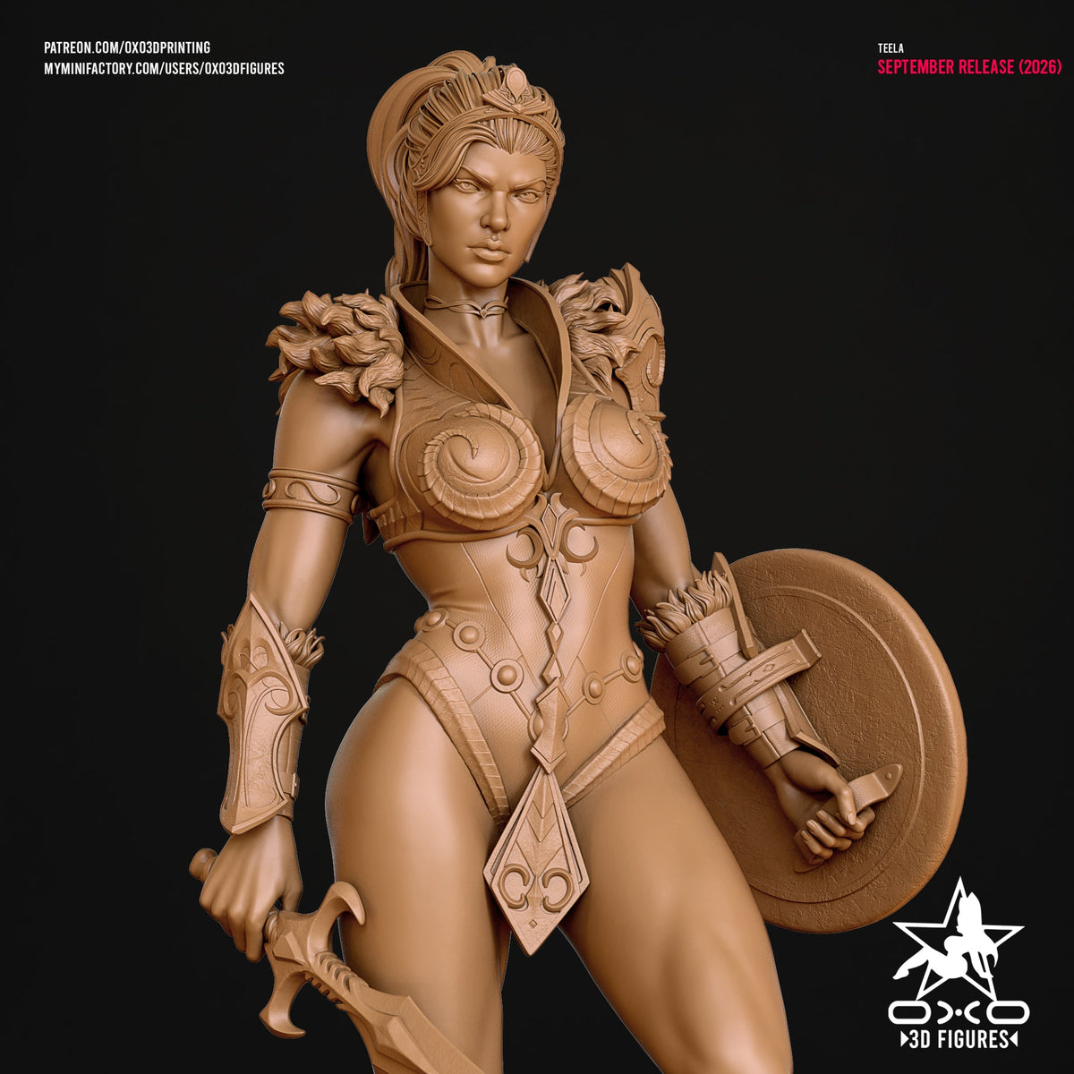 Teela - OXO3D - Dark Forge Arts