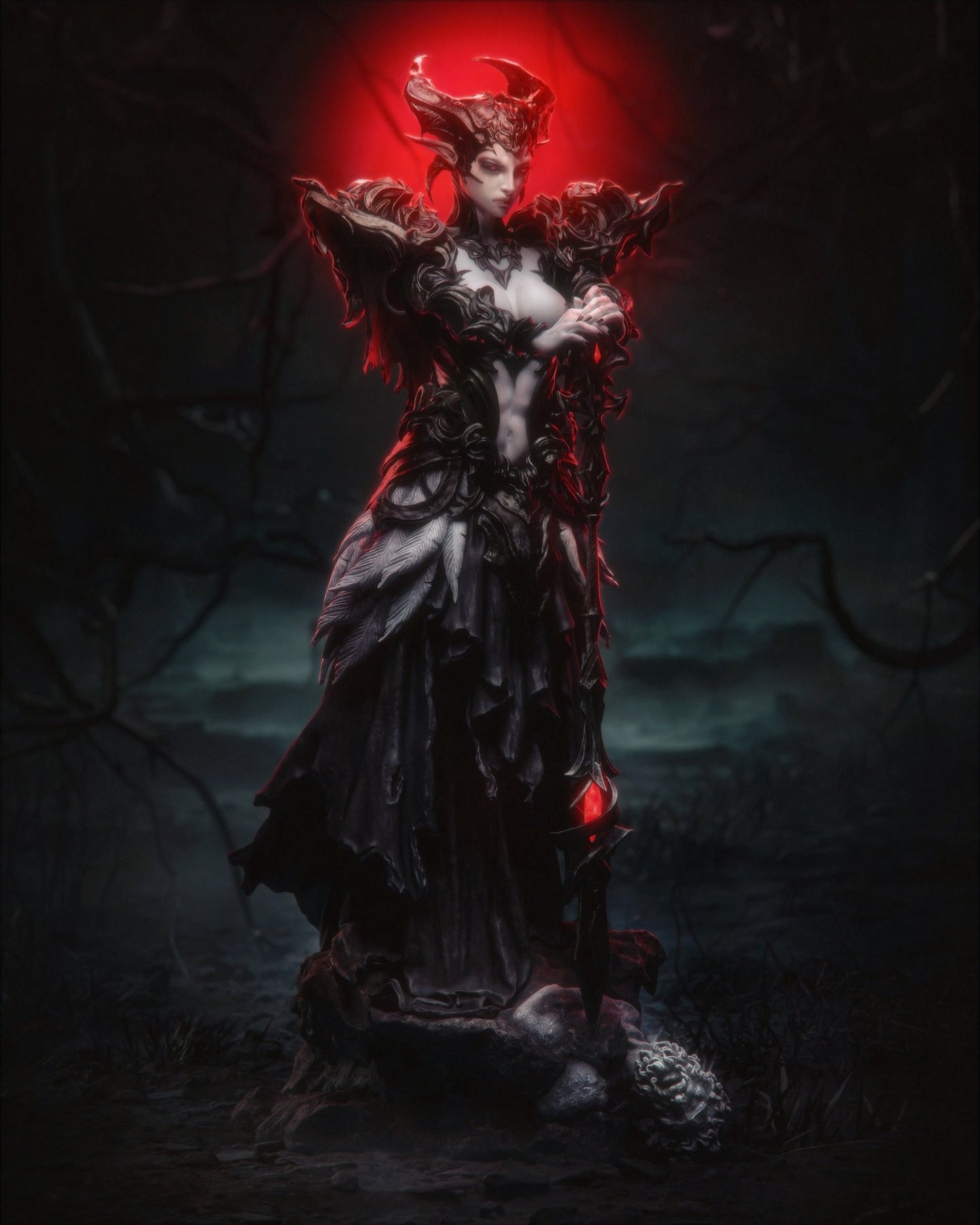The Queen of the Ashen Vale - CA 3D Studios - Dark Forge Arts