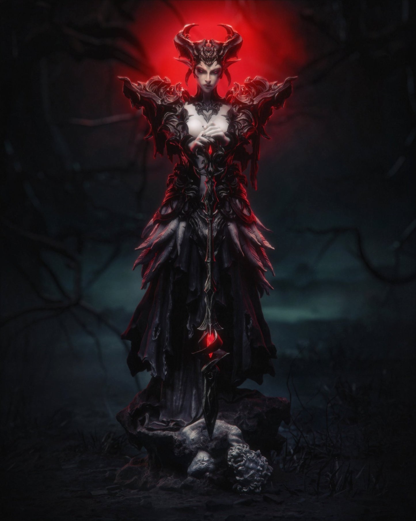 The Queen of the Ashen Vale - CA 3D Studios - Dark Forge Arts