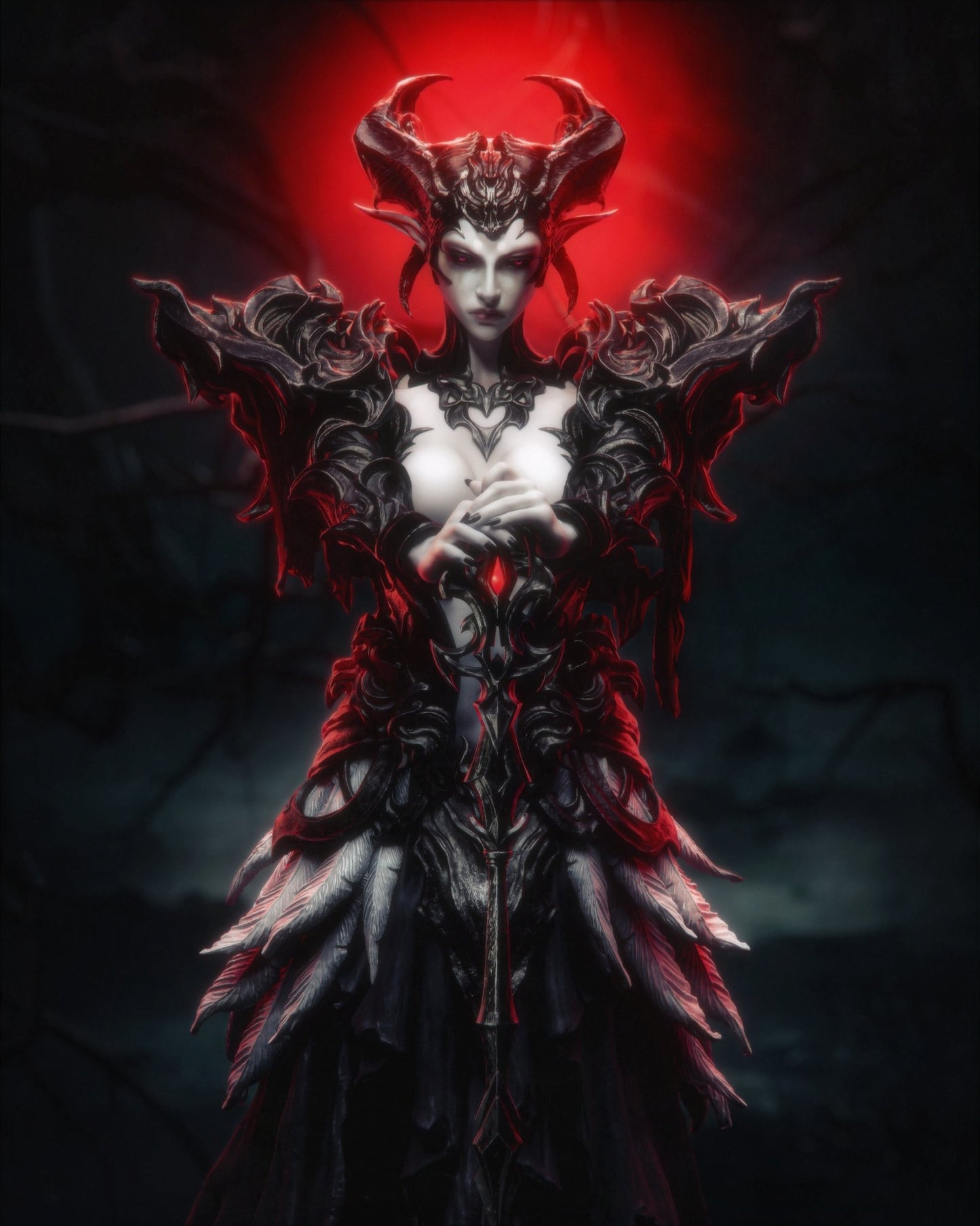 The Queen of the Ashen Vale - CA 3D Studios - Dark Forge Arts
