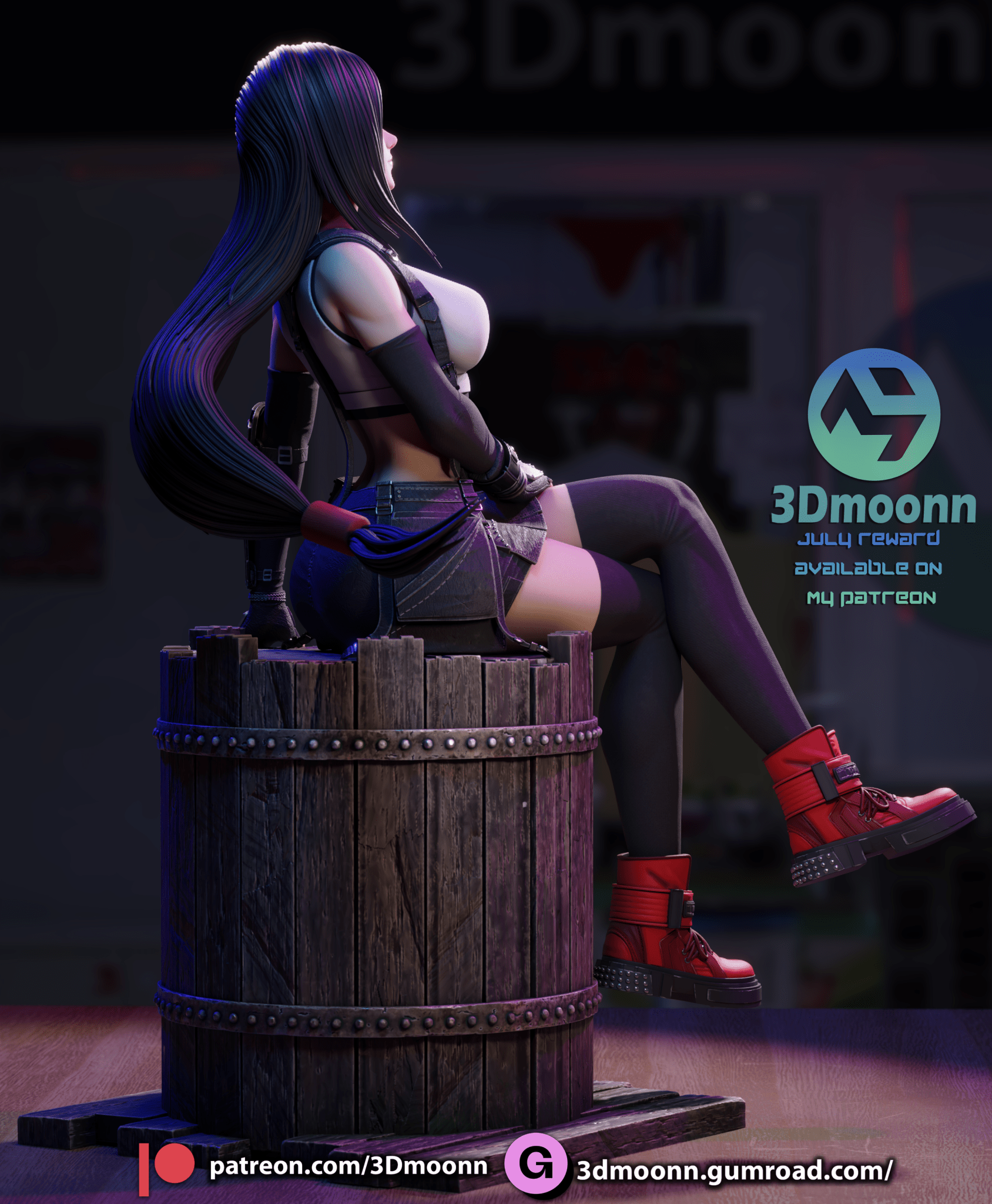 Tifa - 3DMoonn - Dark Forge Arts