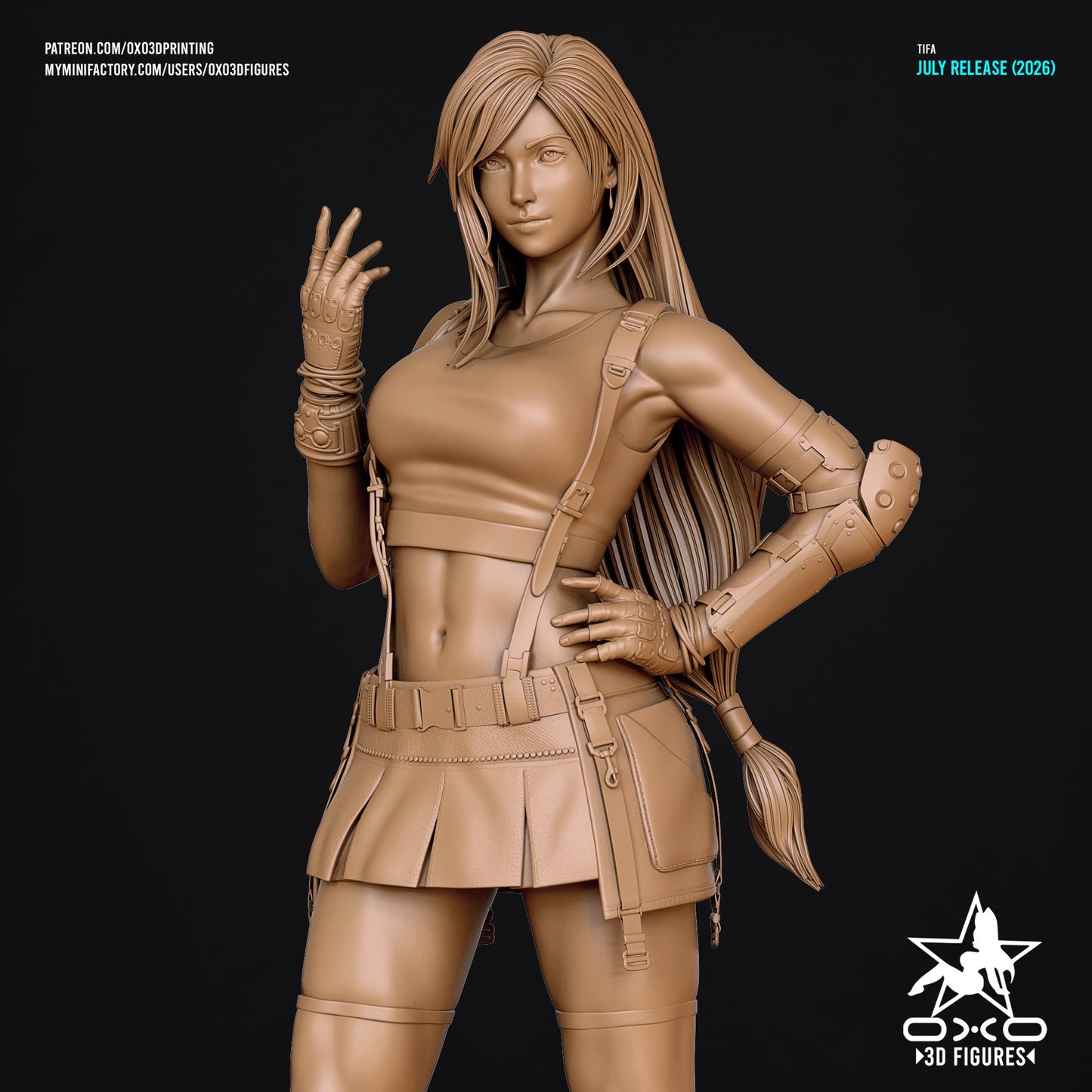 Tifa Lockhart - OXO3D - Dark Forge Arts