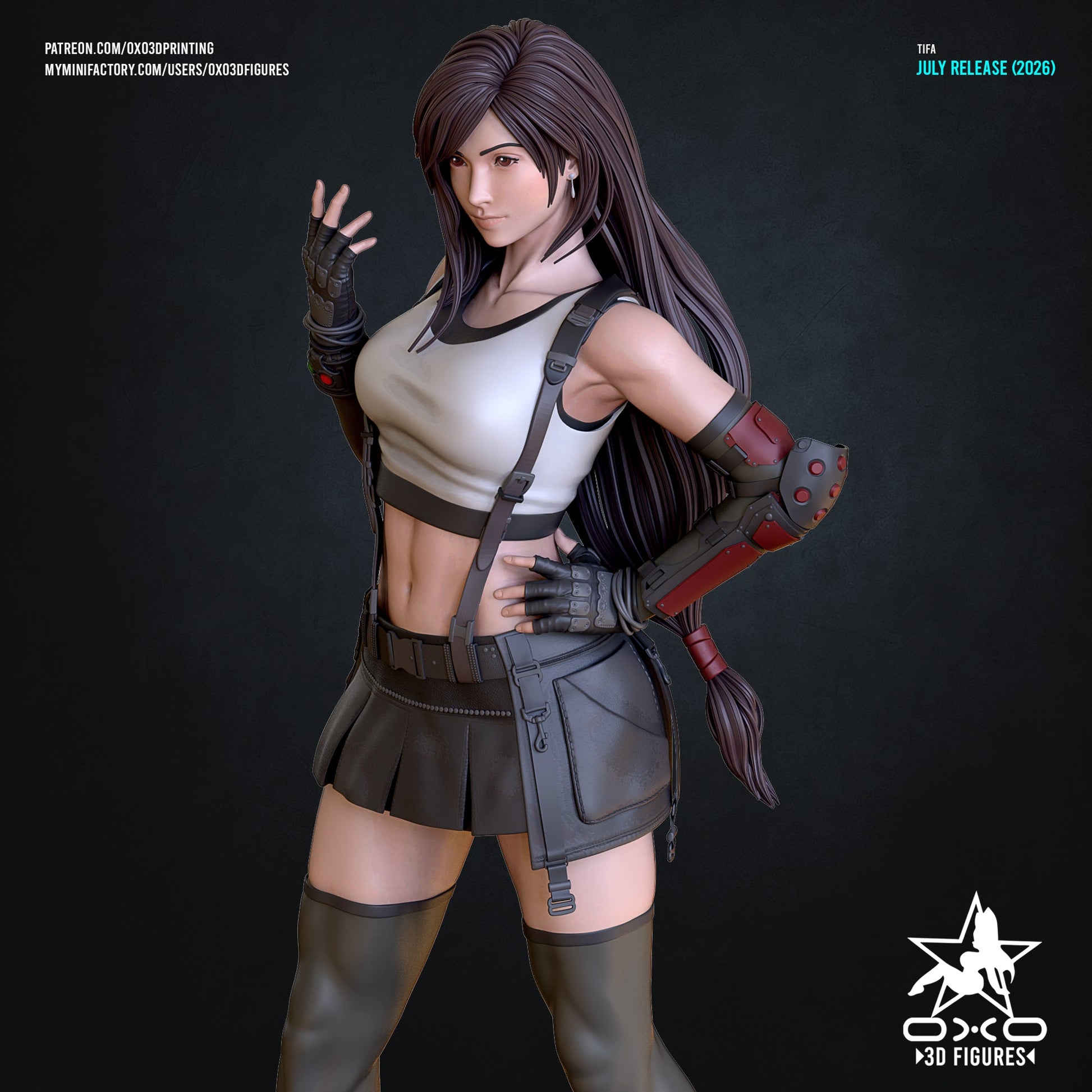 Tifa Lockhart - OXO3D - Dark Forge Arts