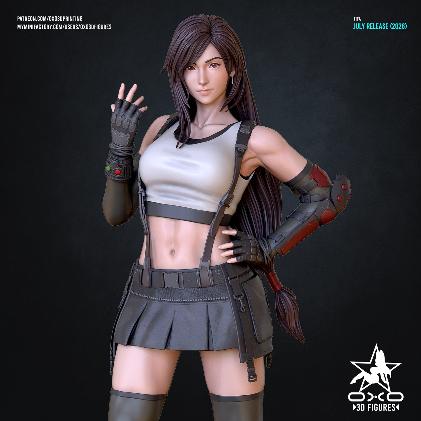 Tifa Lockhart - OXO3D - Dark Forge Arts