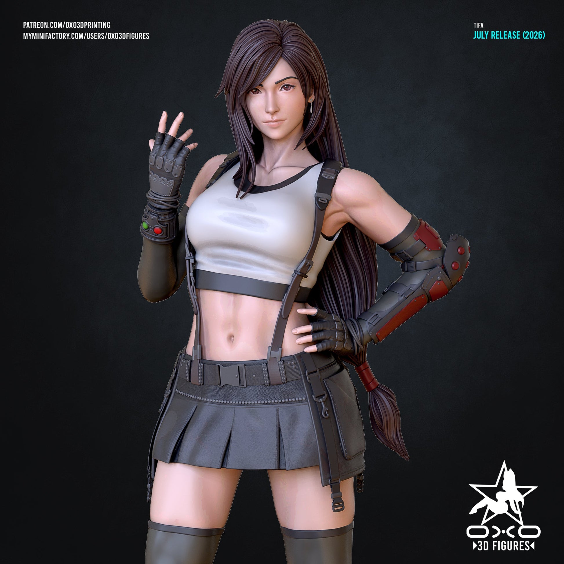Tifa Lockhart - OXO3D - Dark Forge Arts