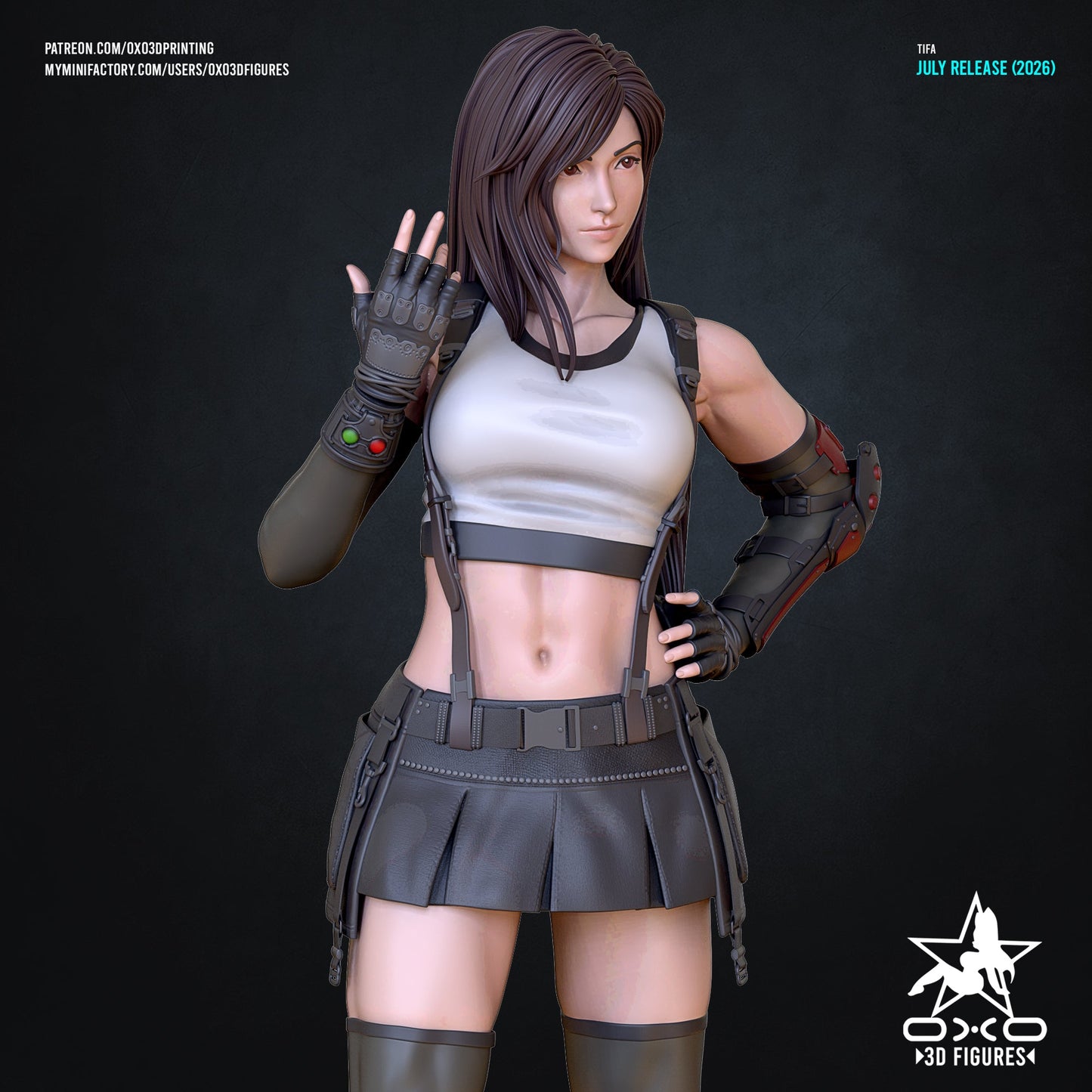 Tifa Lockhart - OXO3D - Dark Forge Arts