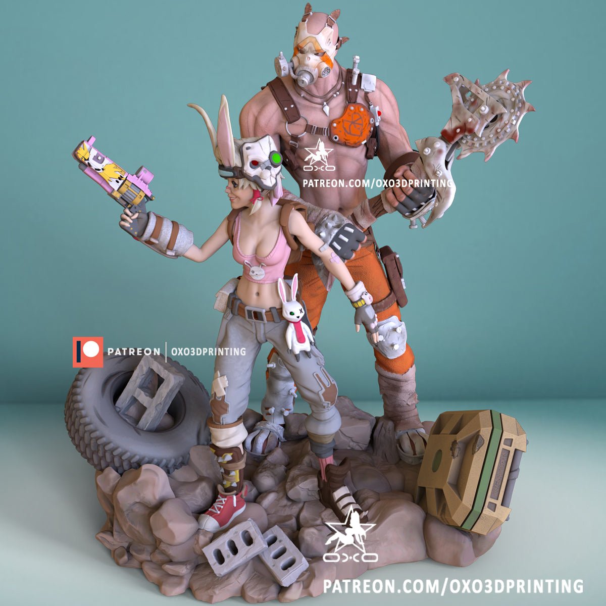 Tiny Tina and Krieg - OXO3D - Dark Forge Arts