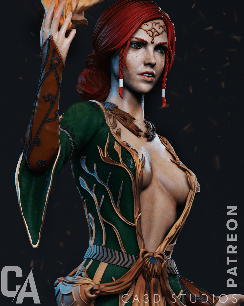 Triss Merigold - CA 3D Studios - Dark Forge Arts