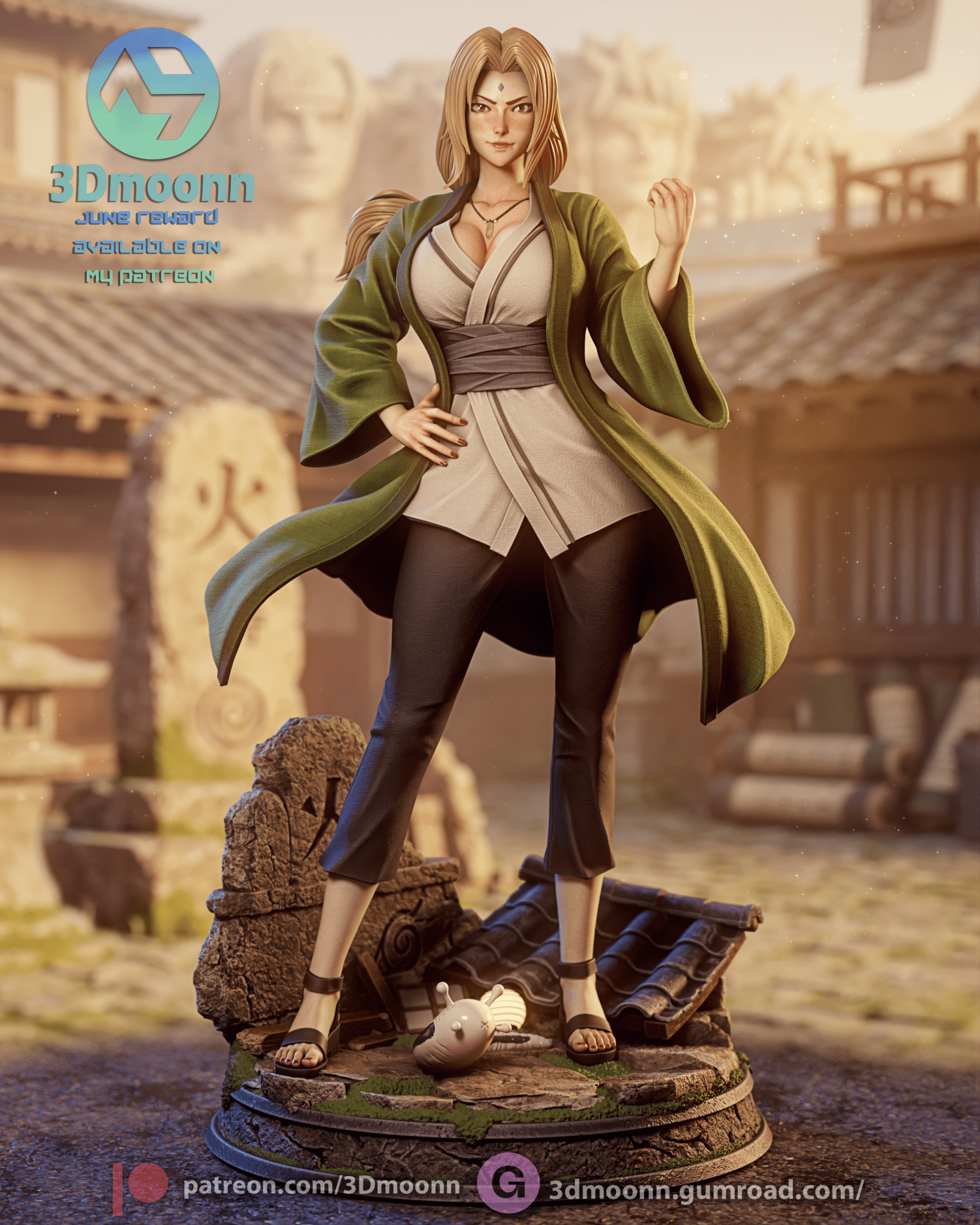 Tsunade Senju - 3DMoonn - Dark Forge Arts